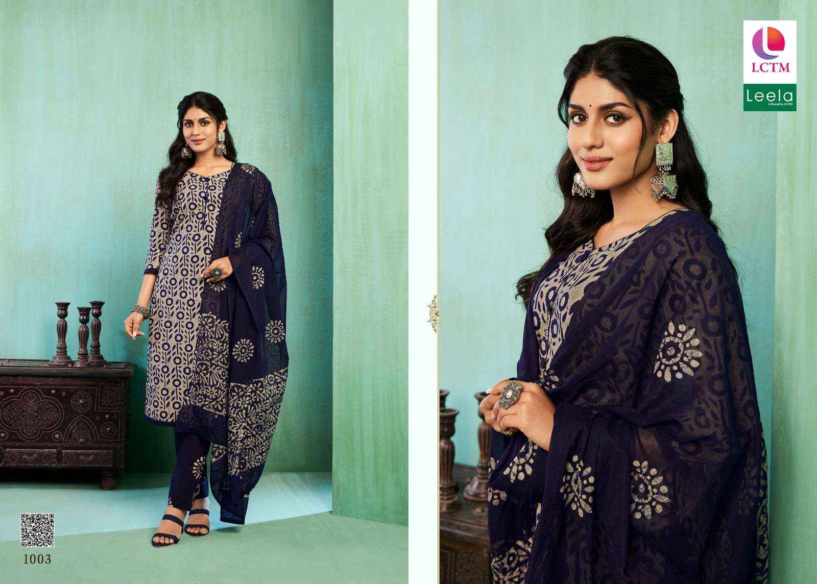 LEELA NETRA COTTON BATIK PRINT DRESS MATERIAL ( 6 PCS CATALOG )