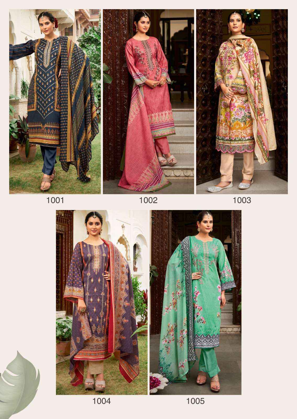 LEVISHA ESHAAN COTTON DRESS MATERIAL ( 5 PCS CATALOG )