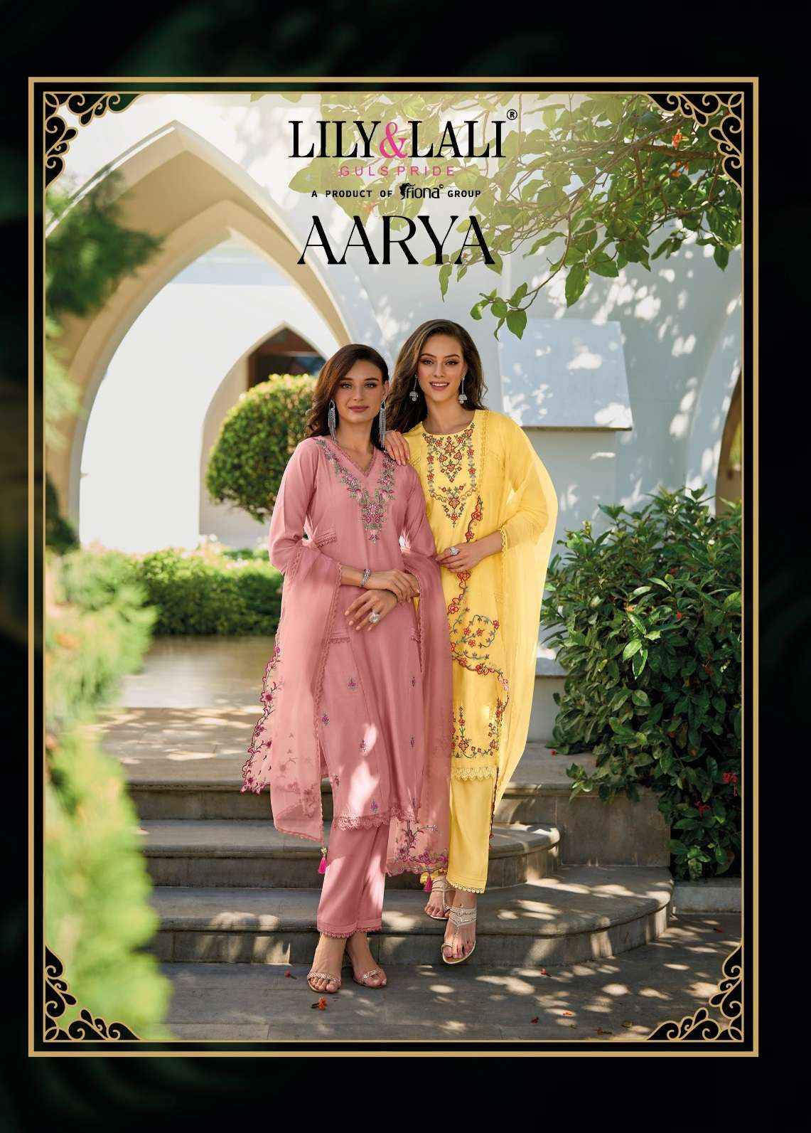 LILY AND LALI AARYA SILK DESIGNER READYMADE  SUITS ( 6 PCS CATALOG )