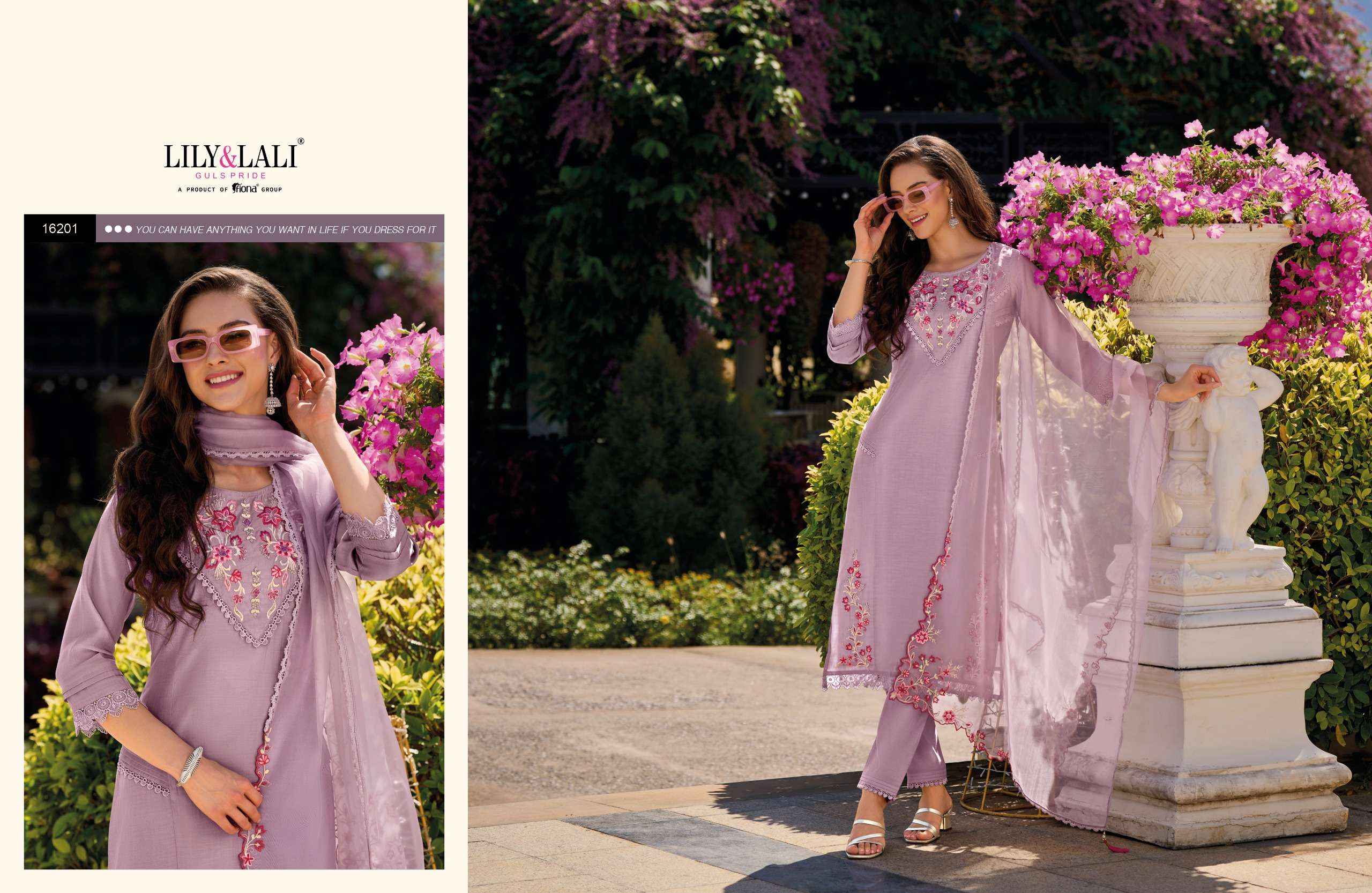 LILY AND LALI AARYA SILK DESIGNER READYMADE  SUITS ( 6 PCS CATALOG )