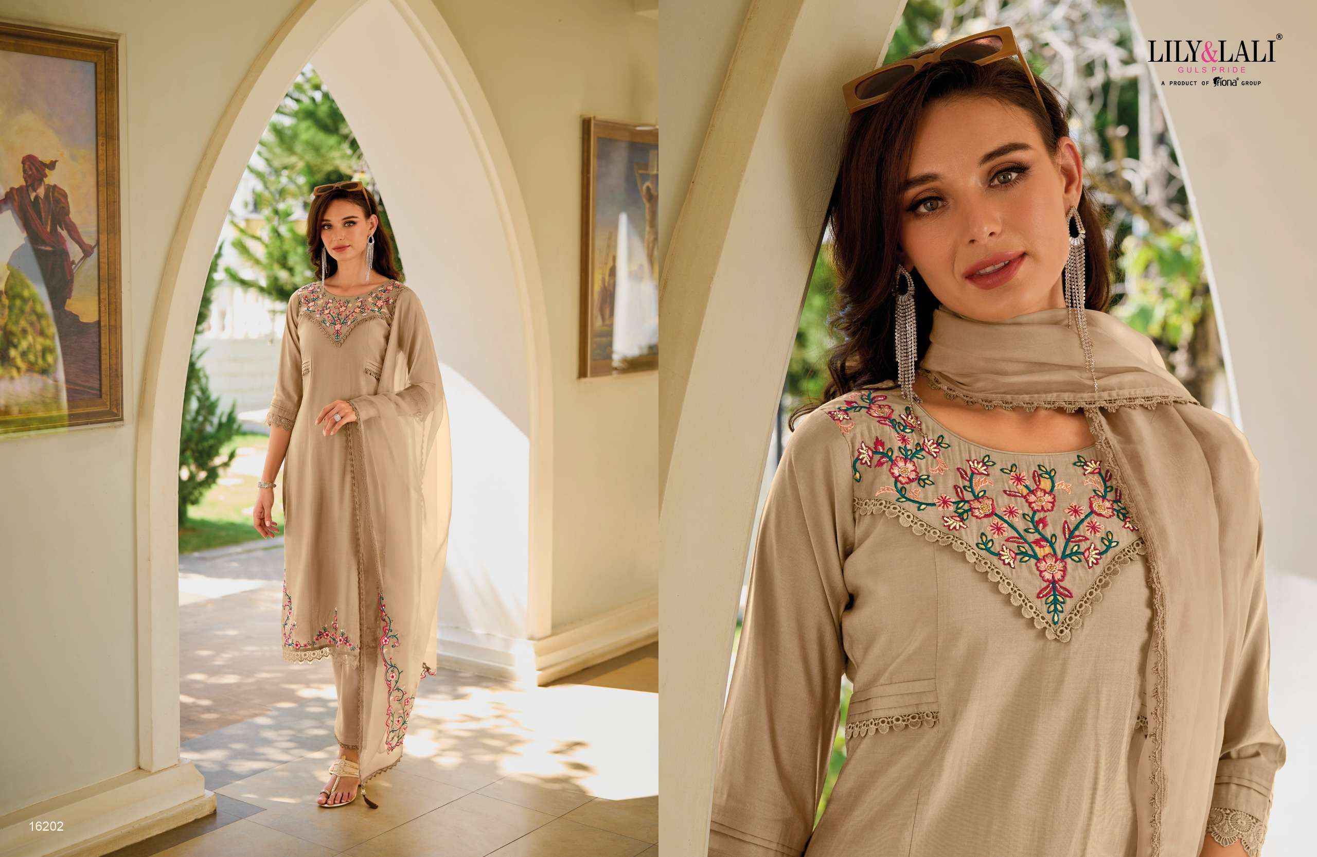 LILY AND LALI AARYA SILK DESIGNER READYMADE  SUITS ( 6 PCS CATALOG )