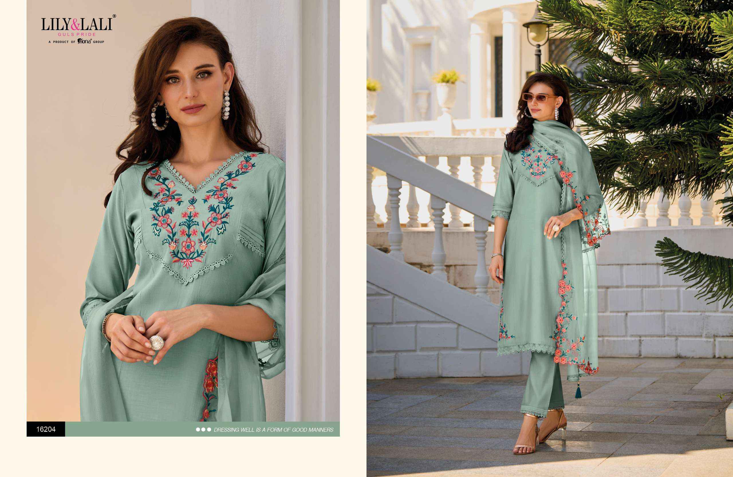 LILY AND LALI AARYA SILK DESIGNER READYMADE  SUITS ( 6 PCS CATALOG )