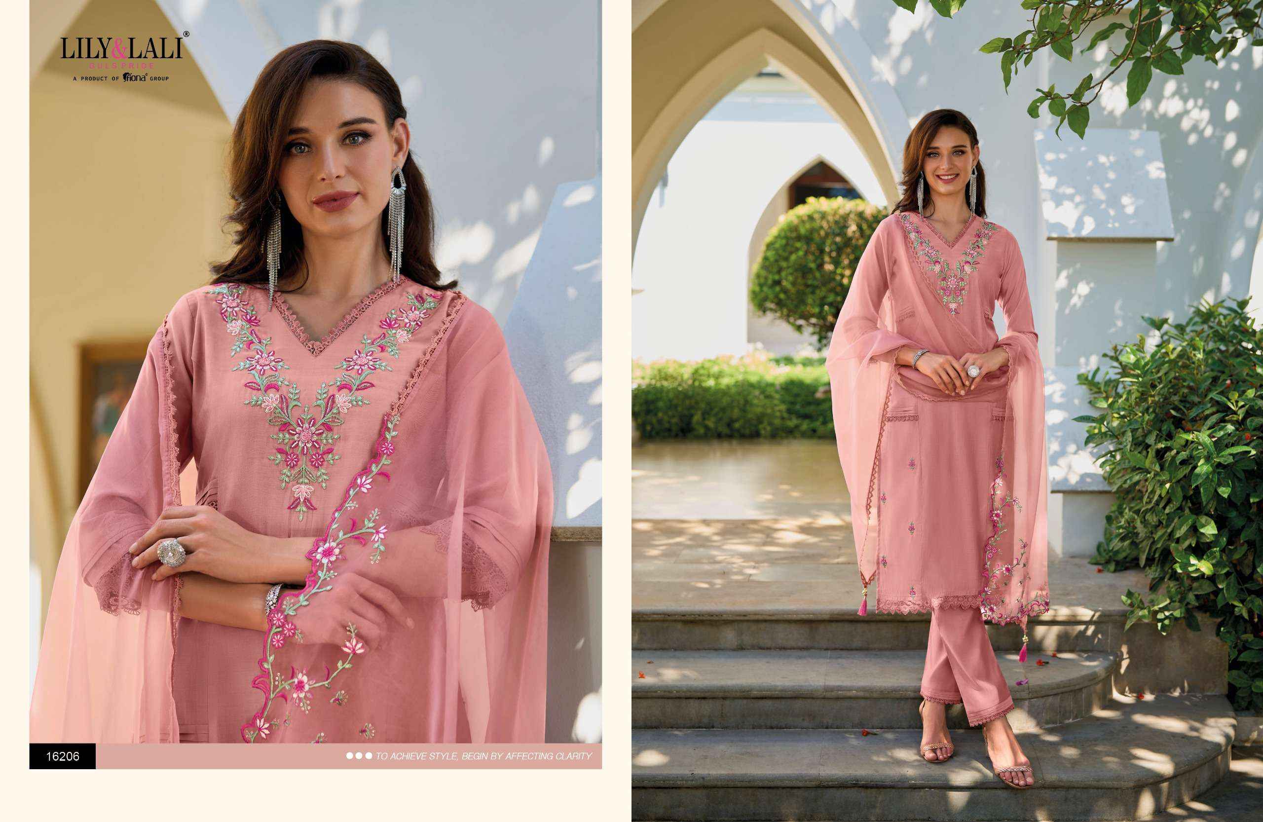 LILY AND LALI AARYA SILK DESIGNER READYMADE  SUITS ( 6 PCS CATALOG )