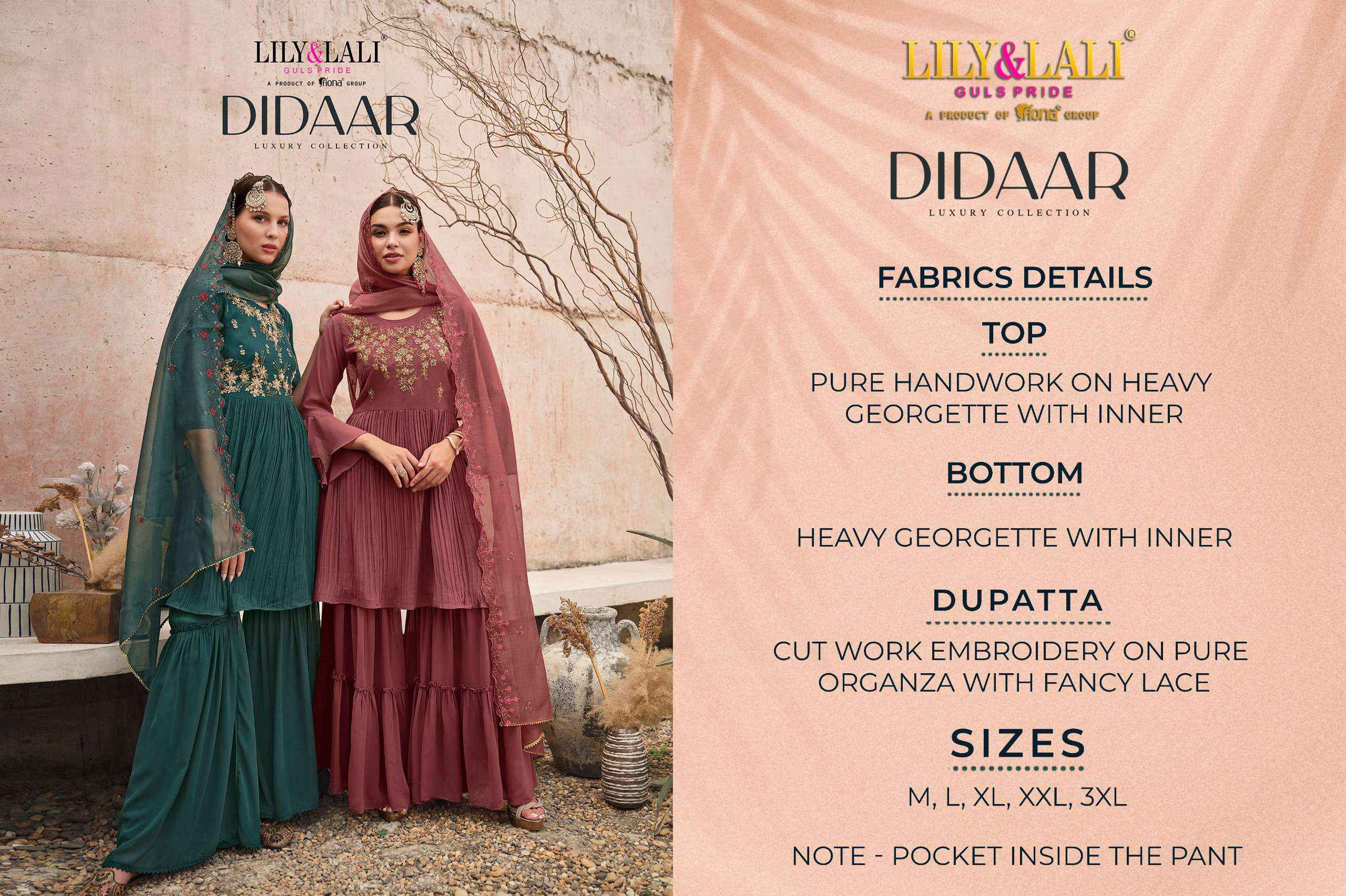 LILY AND LALI DIDAAR READYMADE SUITS ( 4 PCS CATALOG )