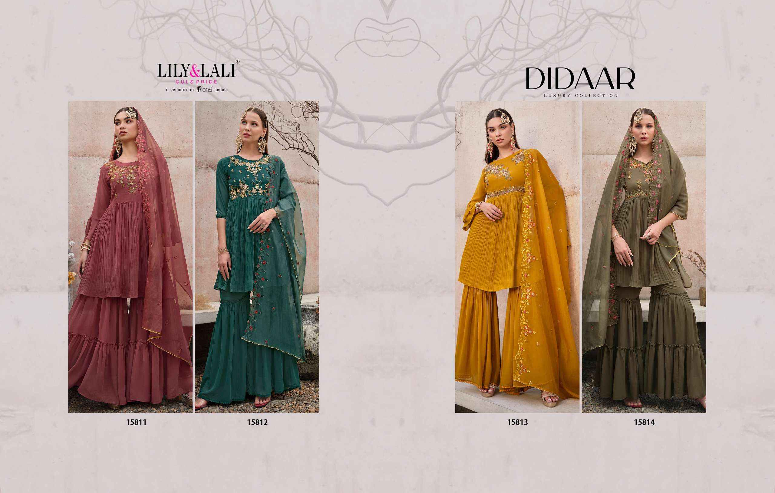 LILY AND LALI DIDAAR READYMADE SUITS ( 4 PCS CATALOG )