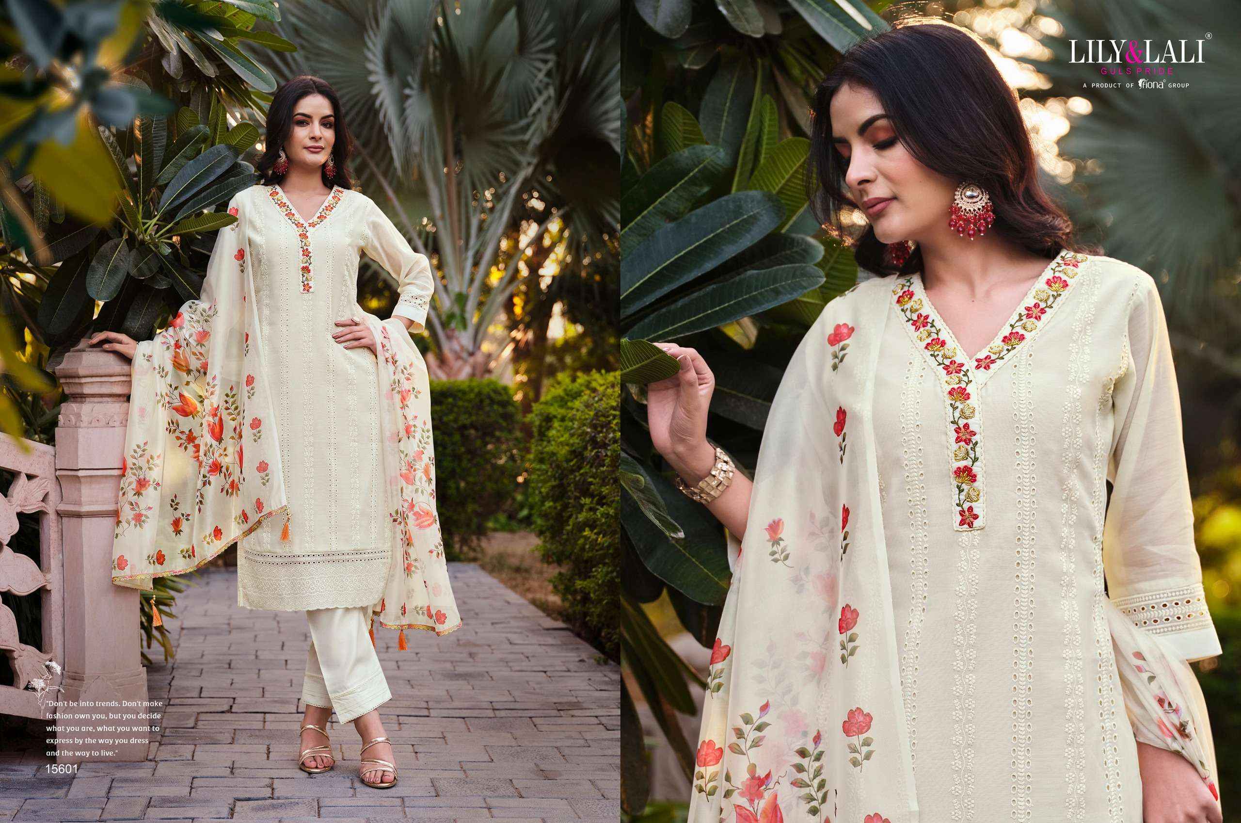 LILY AND LALI LUCKNOWI VOL 3 SCHIFFLI DESIGNER SUIT