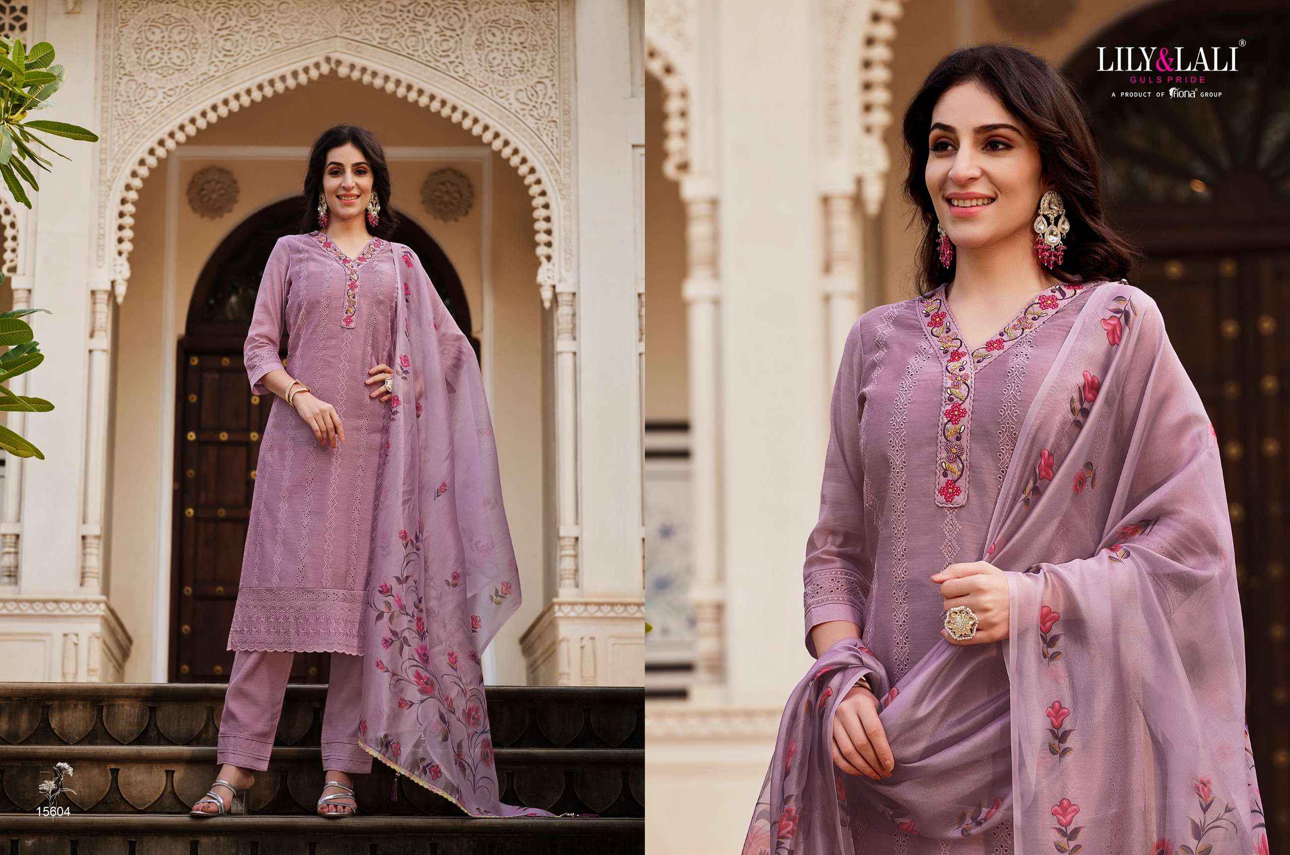 LILY AND LALI LUCKNOWI VOL 3 SCHIFFLI DESIGNER SUIT