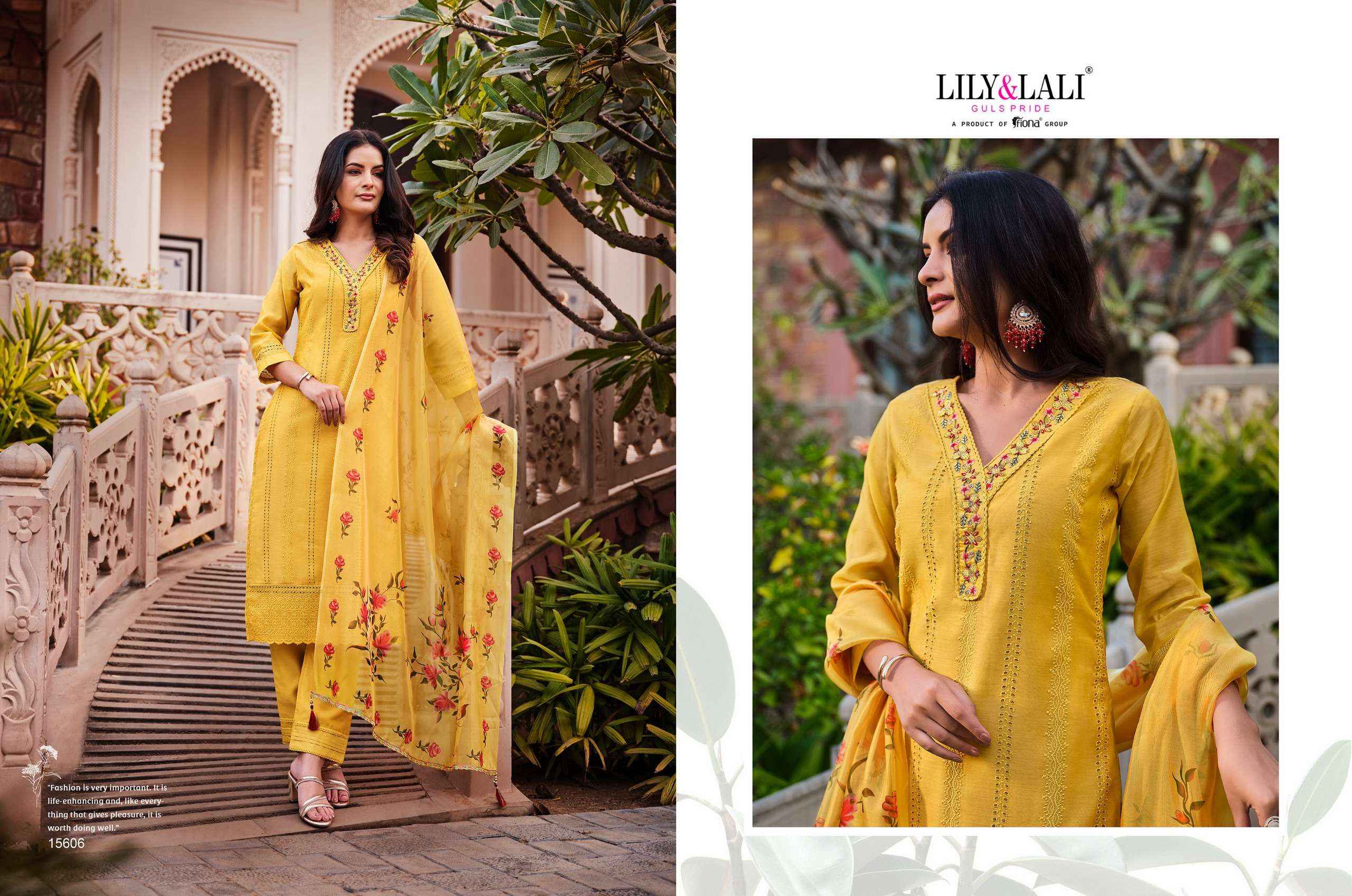 LILY AND LALI LUCKNOWI VOL 3 SCHIFFLI DESIGNER SUIT