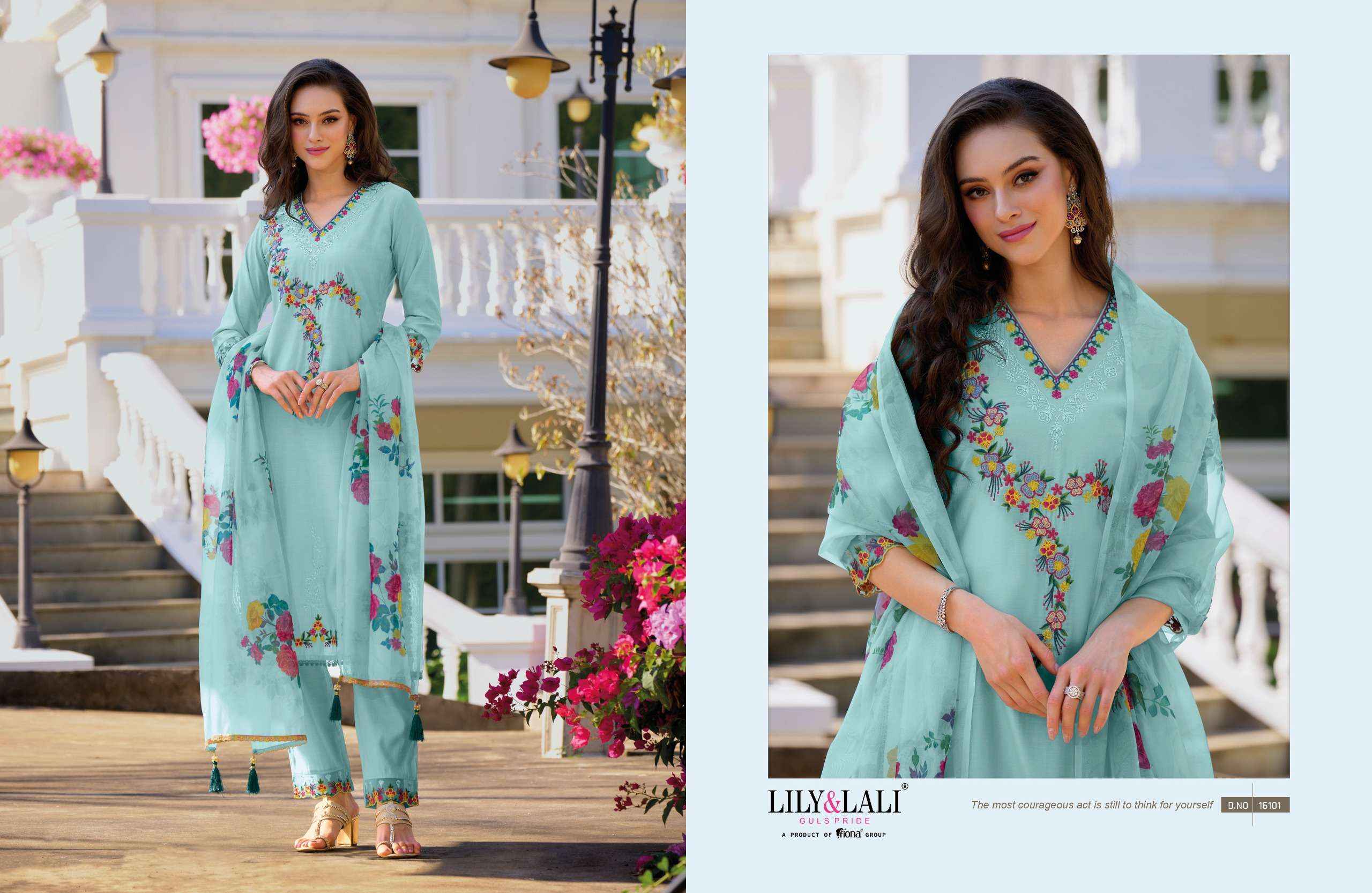 LILY AND LALI NAVYAA DESIGNER READYMADE SUITS ( 6 PCS CATALOG )