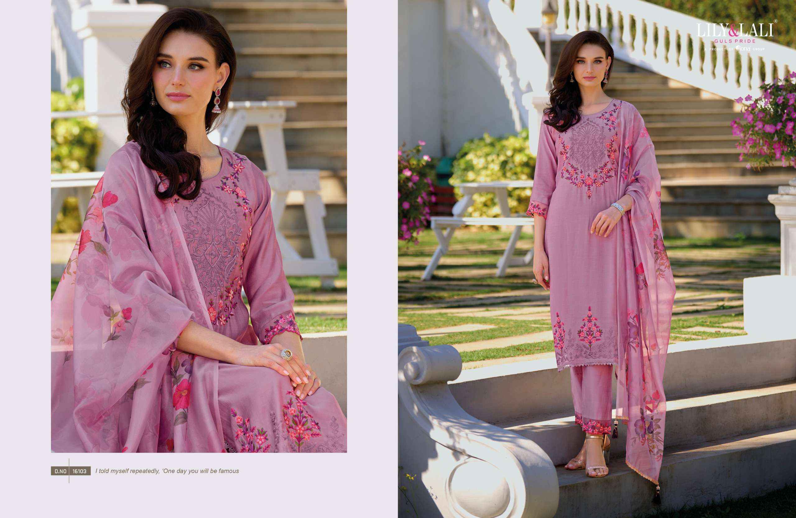 LILY AND LALI NAVYAA DESIGNER READYMADE SUITS ( 6 PCS CATALOG )