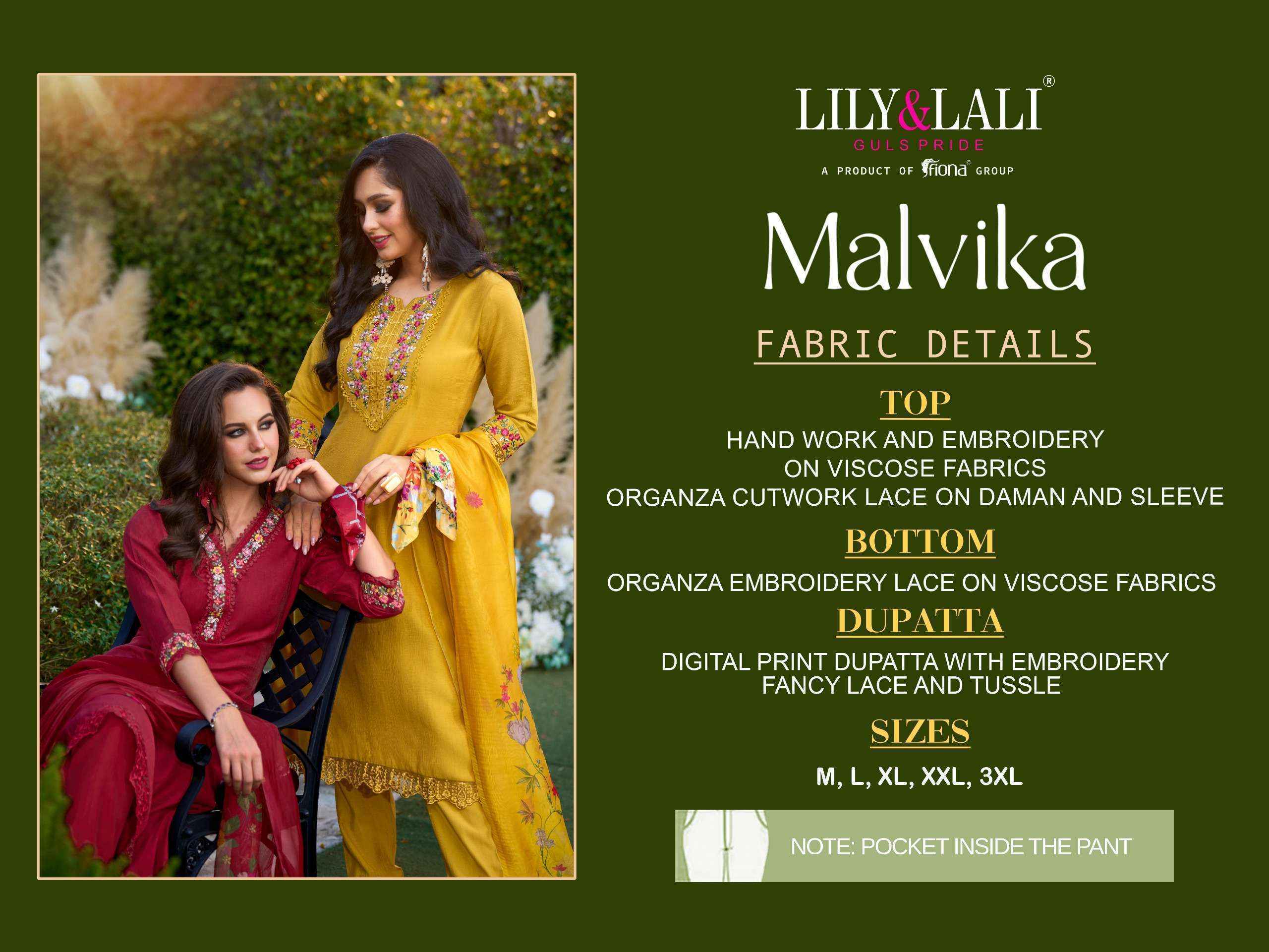 Lily & Lali Malvika Viscose Designer Readymade suits