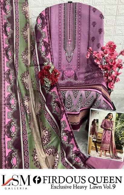 LSM Galleria Foirdous Queen Vol 9 pakistani Dress Material