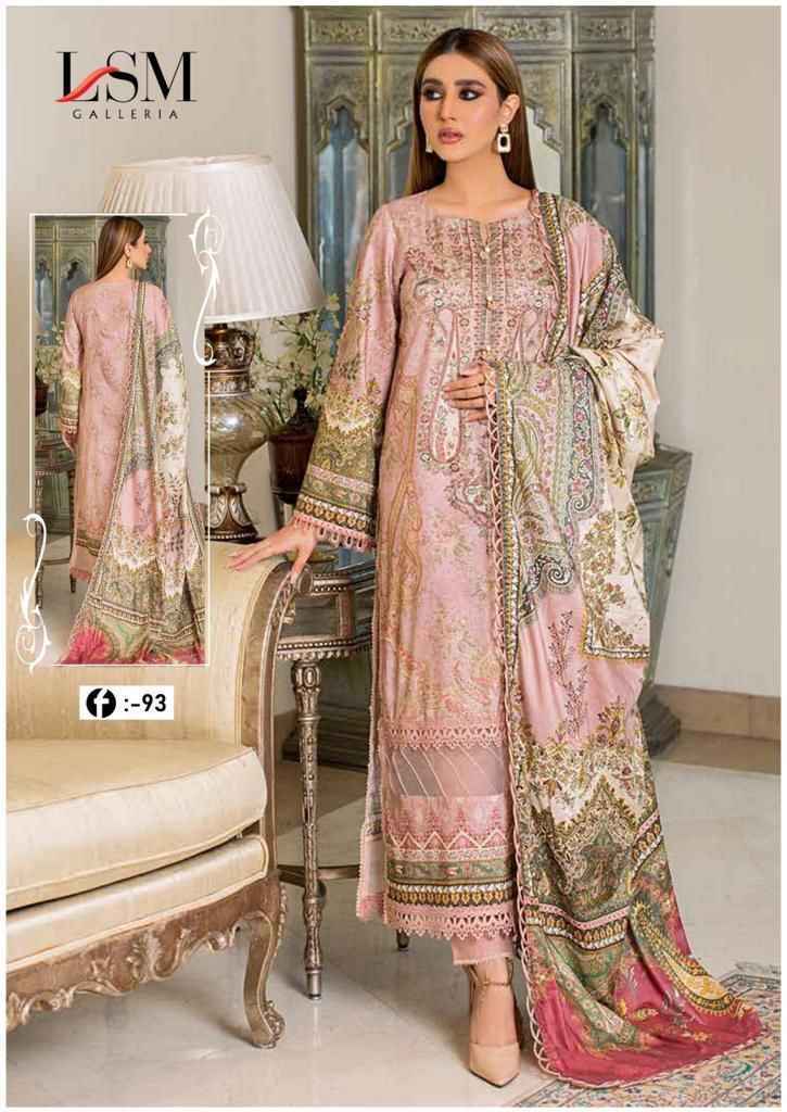 LSM Galleria Foirdous Queen Vol 9 pakistani Dress Material