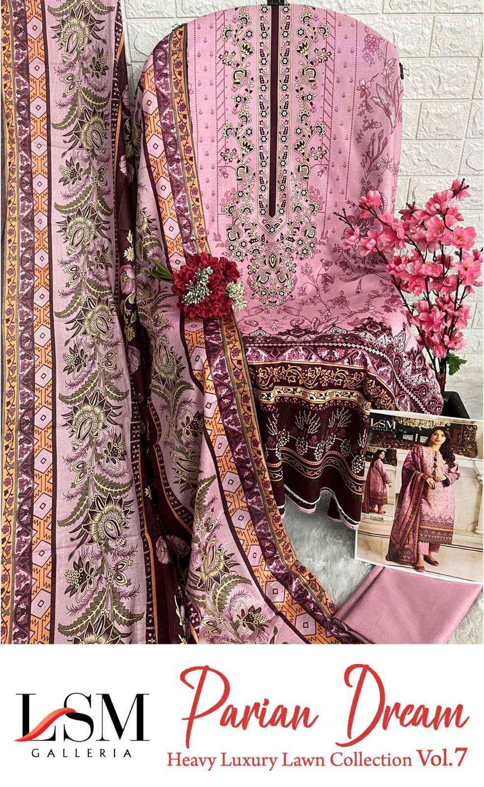 LSM GALLERIA PARIAN DREAM VOL 7 PAKISTANI SUITS ( 6 PCS CATALOG )