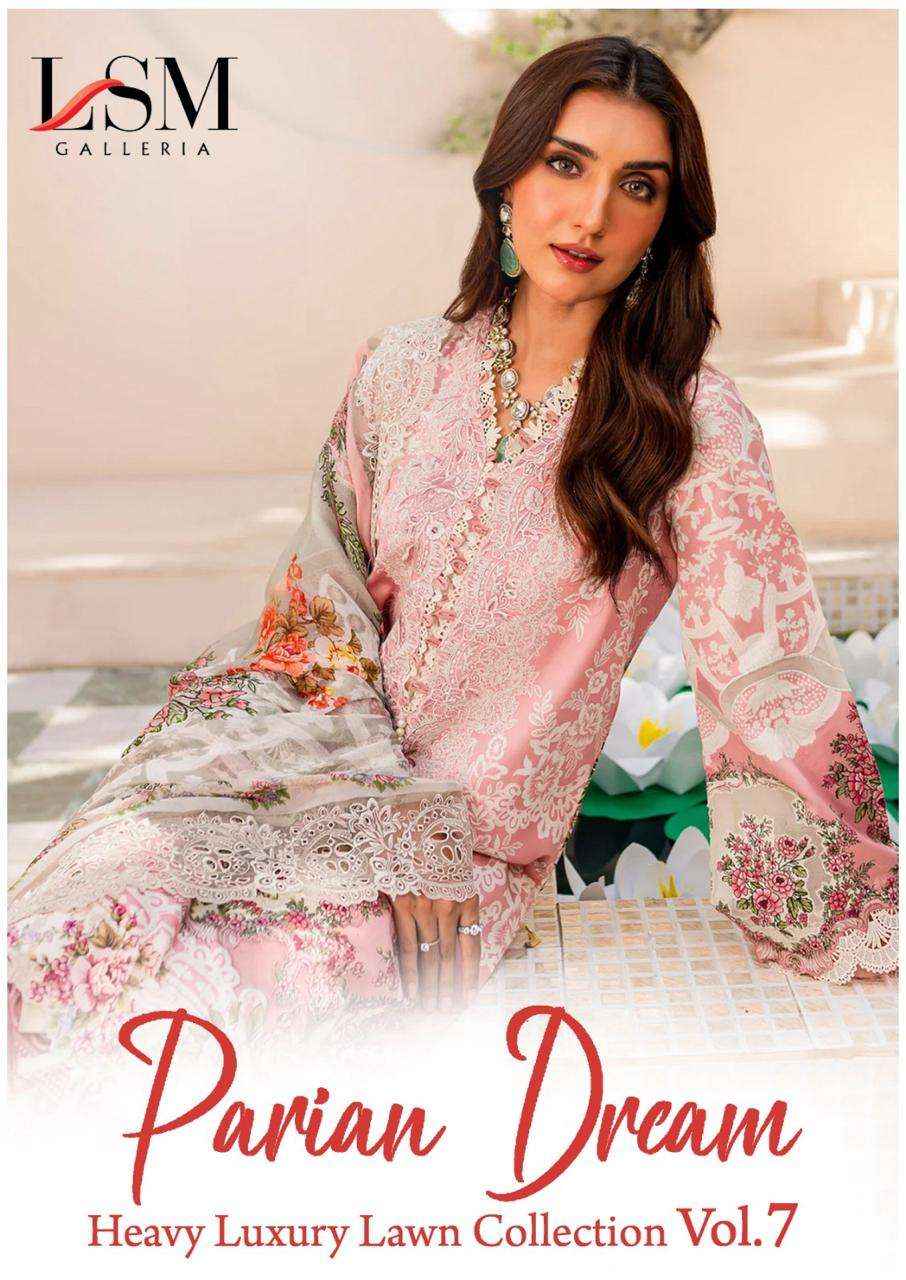 LSM GALLERIA PARIAN DREAM VOL 7 PAKISTANI SUITS ( 6 PCS CATALOG )