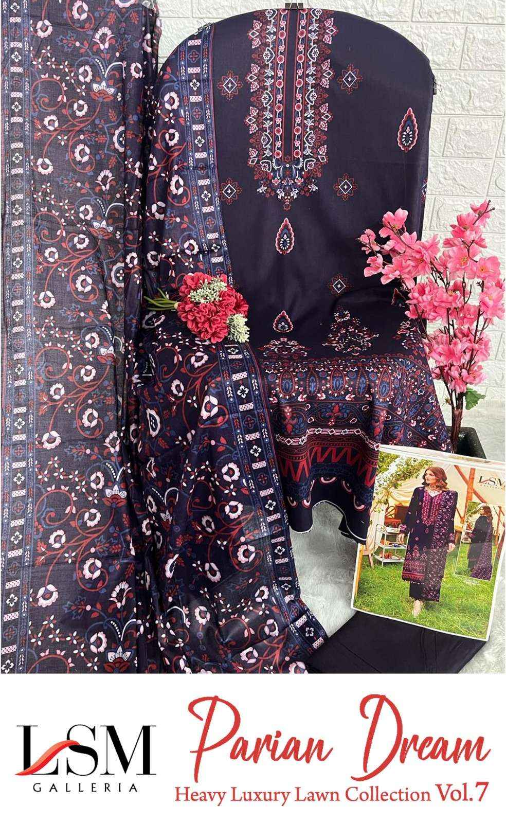 LSM GALLERIA PARIAN DREAM VOL 7 PAKISTANI SUITS ( 6 PCS CATALOG )