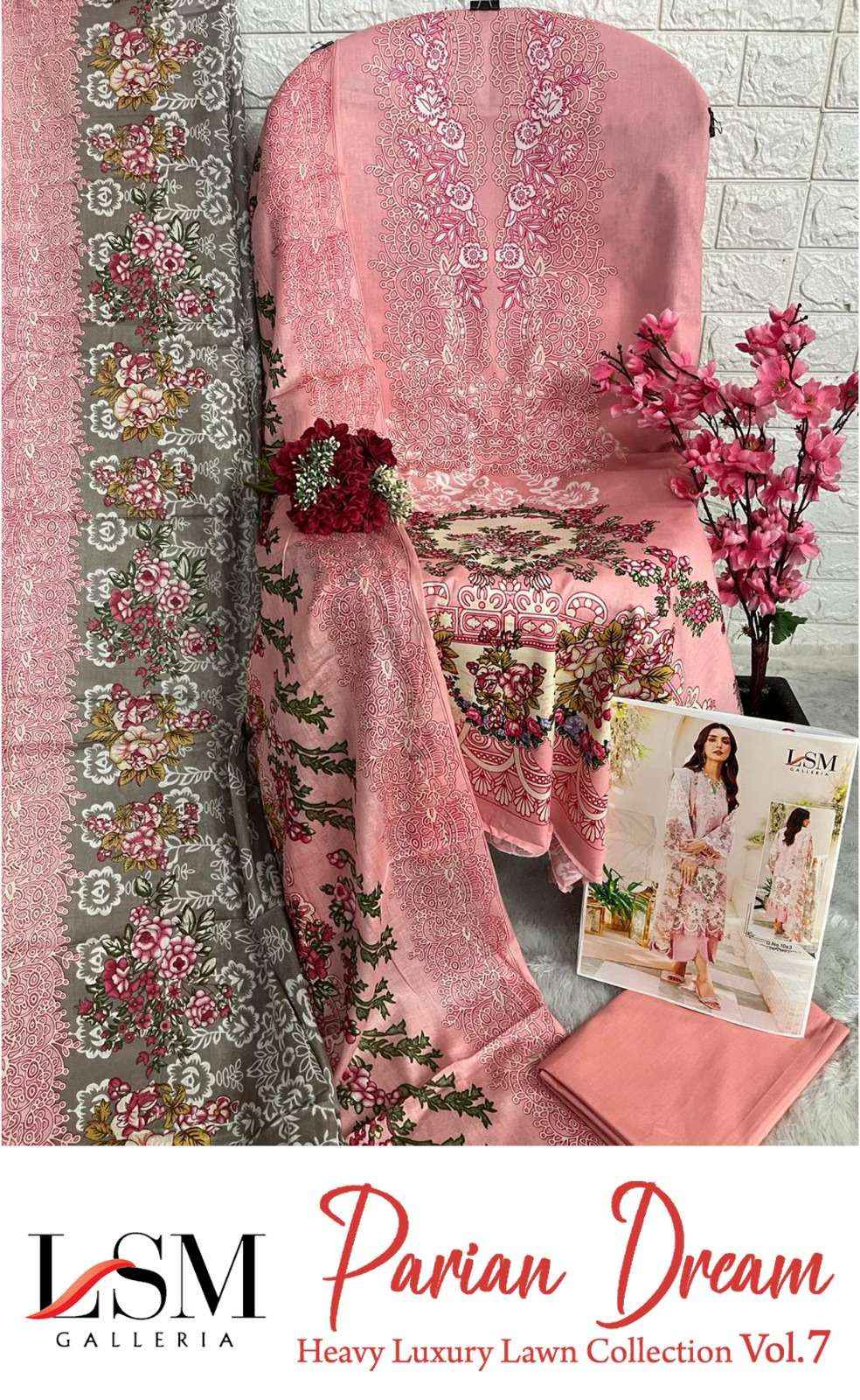 LSM GALLERIA PARIAN DREAM VOL 7 PAKISTANI SUITS ( 6 PCS CATALOG )