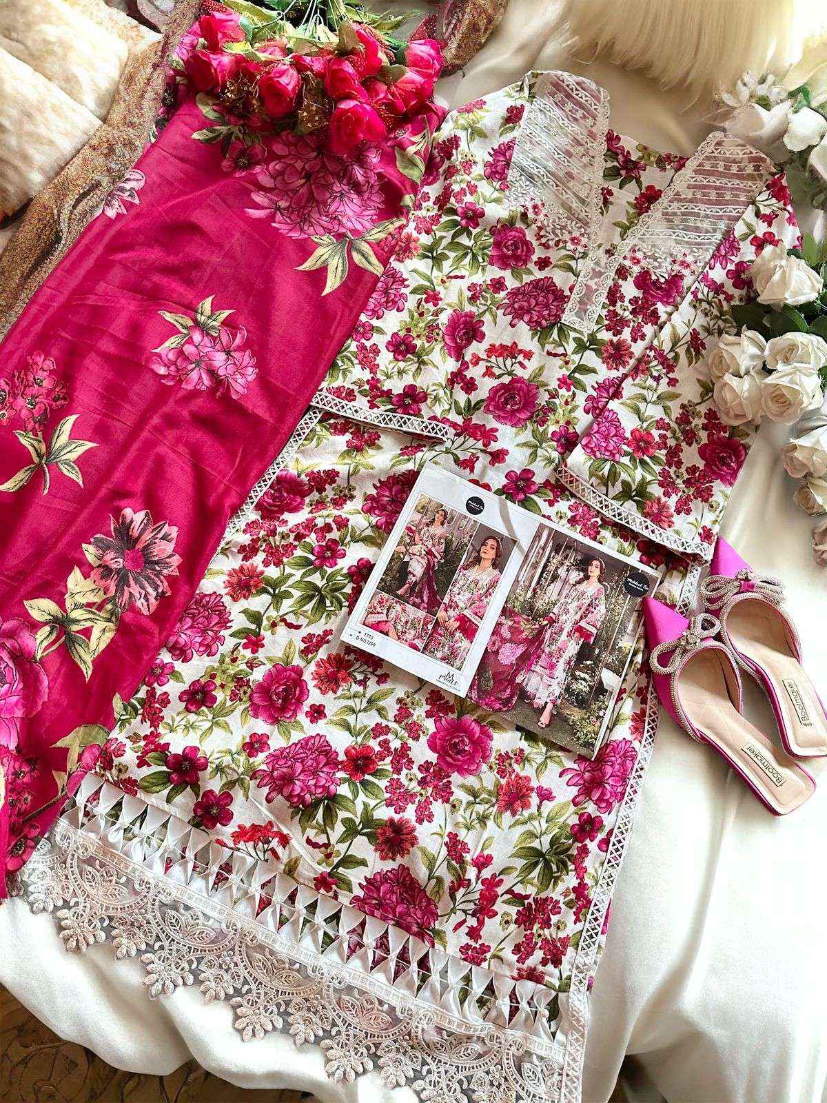 MEHBOOB TEX M PRINTS SUMMER COLLECTION 22 DRESS MATERIAL ( 2 PCS CATALOG ) COTTON DUPATTA