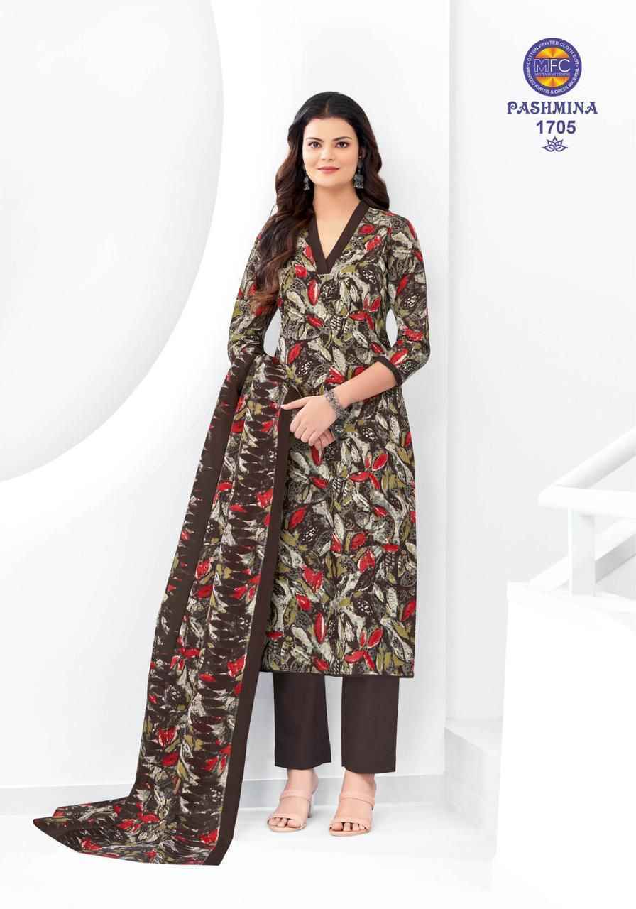 MFC Pashmina Vol-17 Cotton Dress Material 12 pcs Catalogue