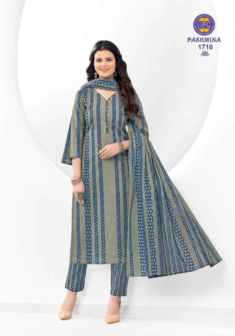 MFC Pashmina Vol-17 Cotton Dress Material 12 pcs Catalogue