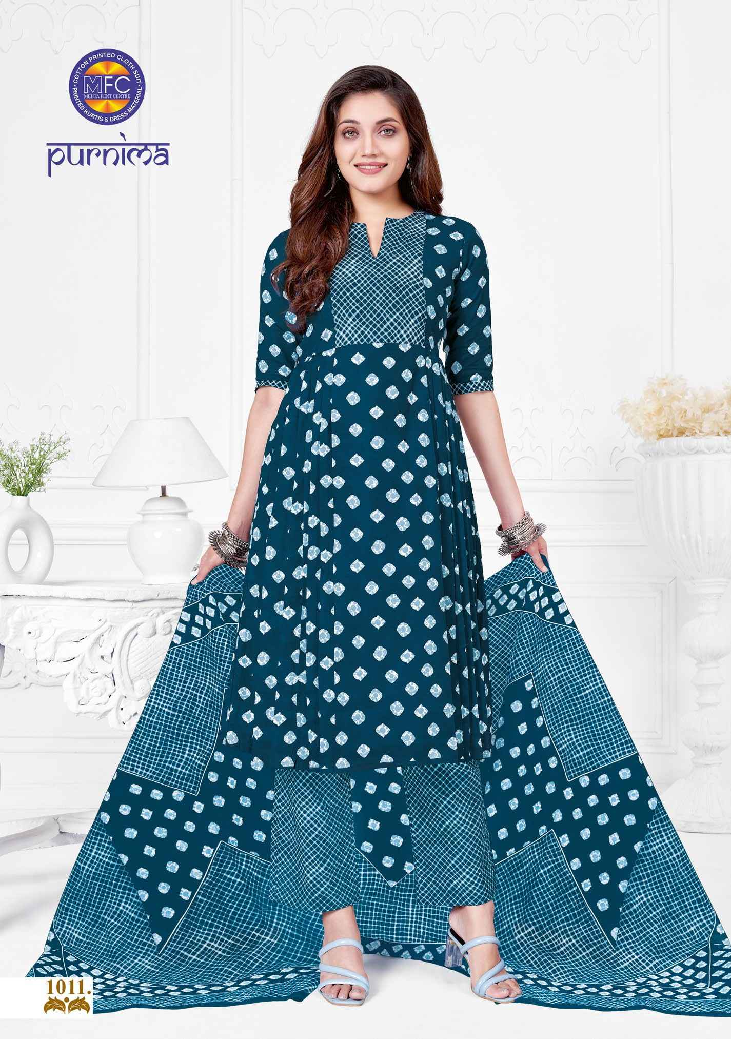 Mfc Purnima Vol 1 Cotton Printed Dress Material ( 12 PCS CATALOG )