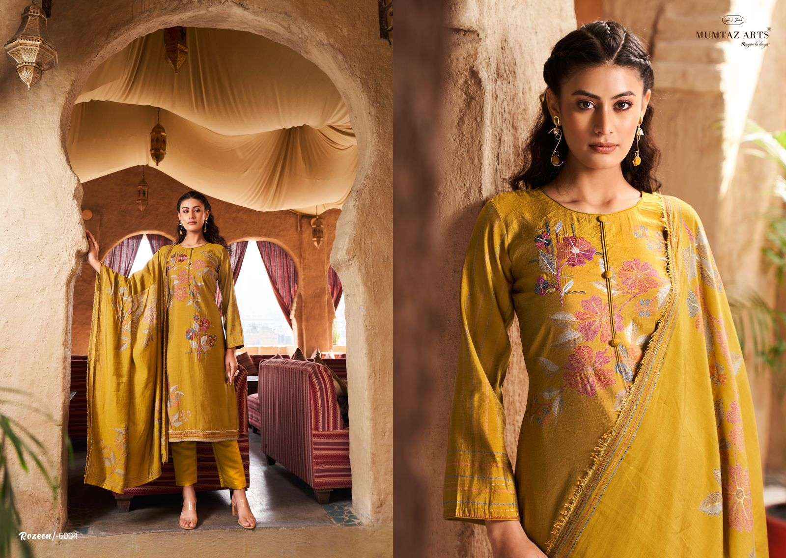 MUMTAZ ARTS ROZEEN VISCOSE DRESS MATERIAL WHOLESALE PRICE