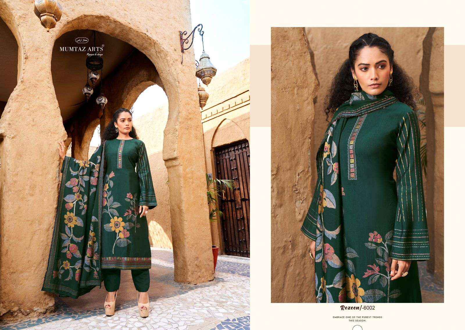 MUMTAZ ARTS ROZEEN VISCOSE DRESS MATERIAL WHOLESALE PRICE