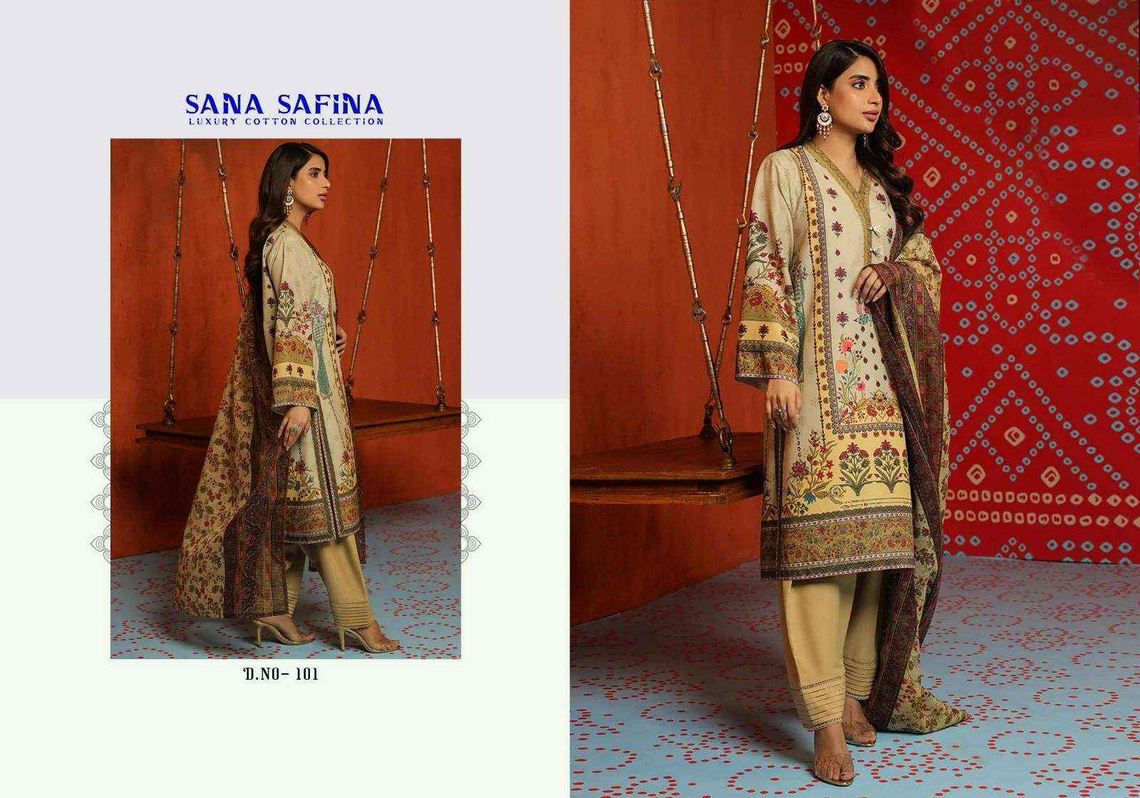 NAFISA COTTON SANA SAFINA VOL 1 PAKISTANI SUITS ( 6 PCS CATALOG )