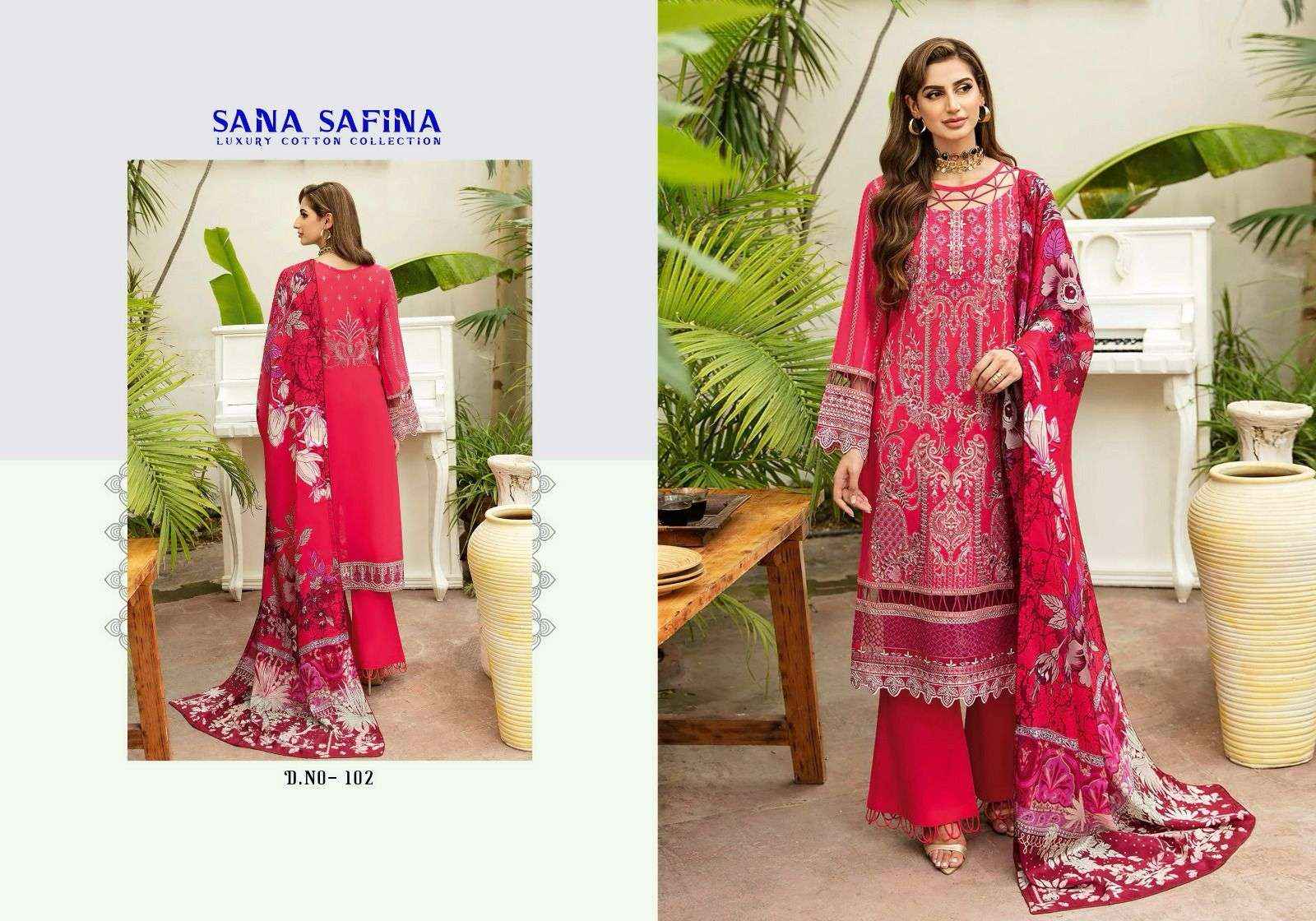 NAFISA COTTON SANA SAFINA VOL 1 PAKISTANI SUITS ( 6 PCS CATALOG )