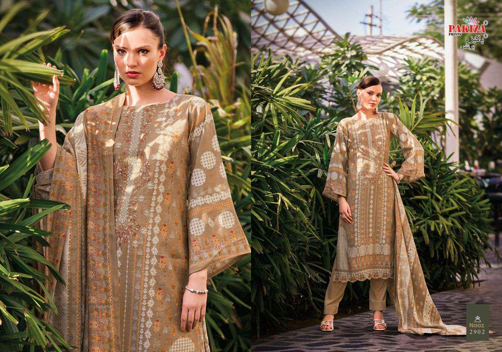 PAKIZA PRINTS NAAZ VOL 29 EMBROIDERY WORK PAKISTANI SUITS ( 8 PCS CATALOG )