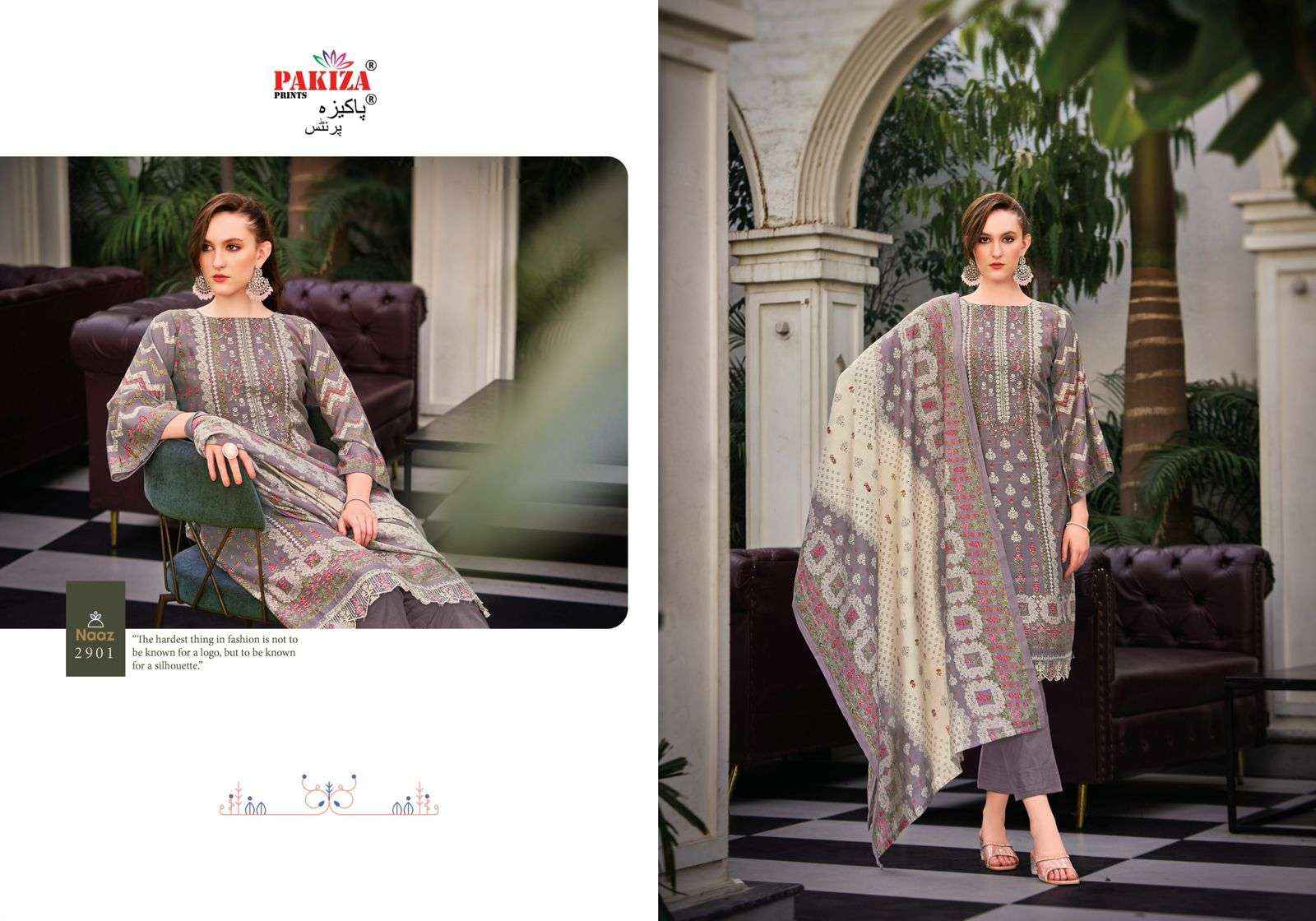PAKIZA PRINTS NAAZ VOL 29 EMBROIDERY WORK PAKISTANI SUITS ( 8 PCS CATALOG )