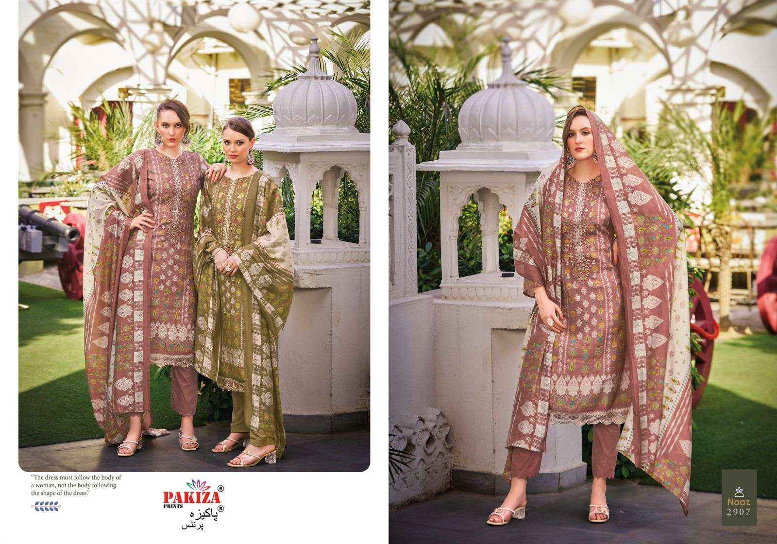 PAKIZA PRINTS NAAZ VOL 29 EMBROIDERY WORK PAKISTANI SUITS ( 8 PCS CATALOG )