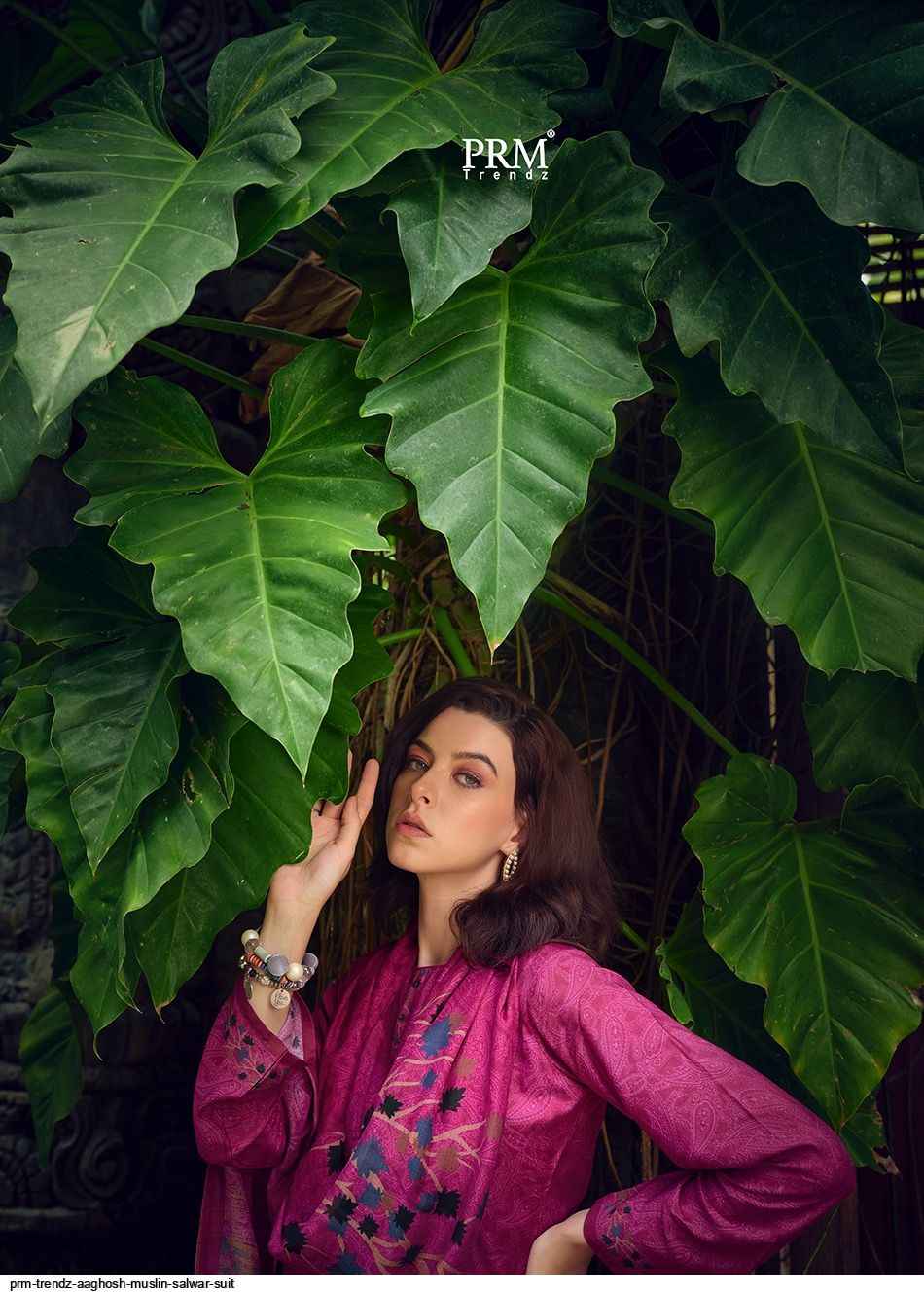 PRM TRENDZ AAGHOSH MUSLIN SALWAR SUITS CATALOGUE WITH PRICE ( 6 pcs catalog )