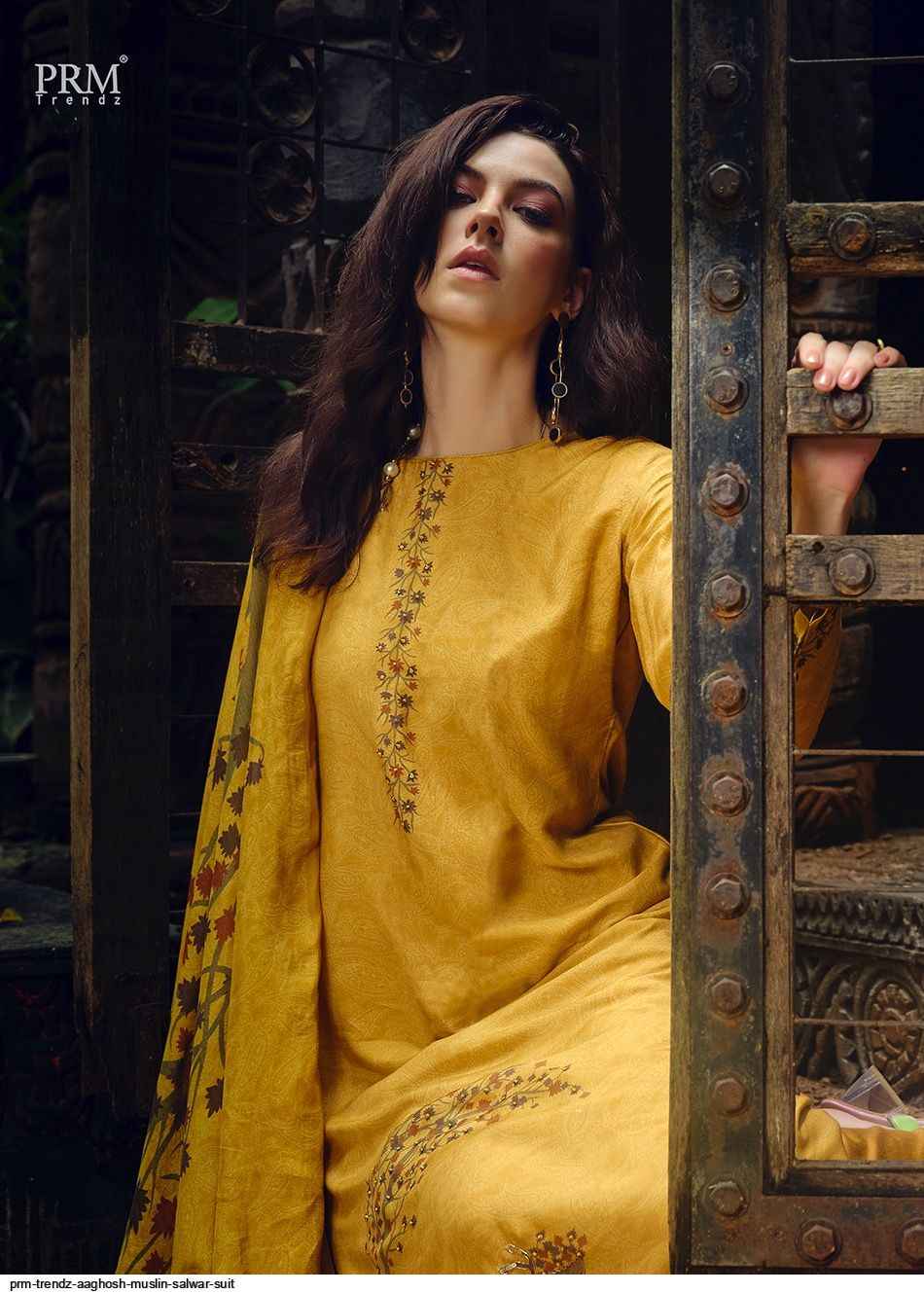 PRM TRENDZ AAGHOSH MUSLIN SALWAR SUITS CATALOGUE WITH PRICE ( 6 pcs catalog )