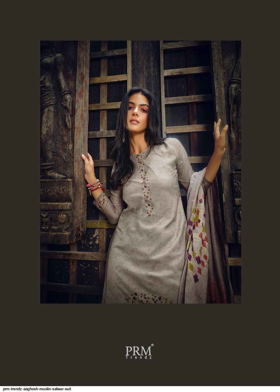 PRM TRENDZ AAGHOSH MUSLIN SALWAR SUITS CATALOGUE WITH PRICE ( 6 pcs catalog )