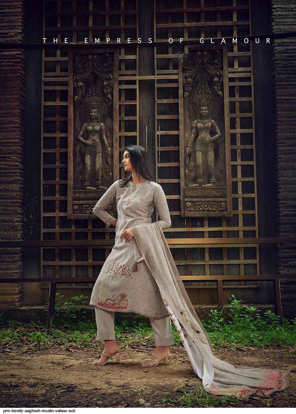 PRM TRENDZ AAGHOSH MUSLIN SALWAR SUITS CATALOGUE WITH PRICE ( 6 pcs catalog )