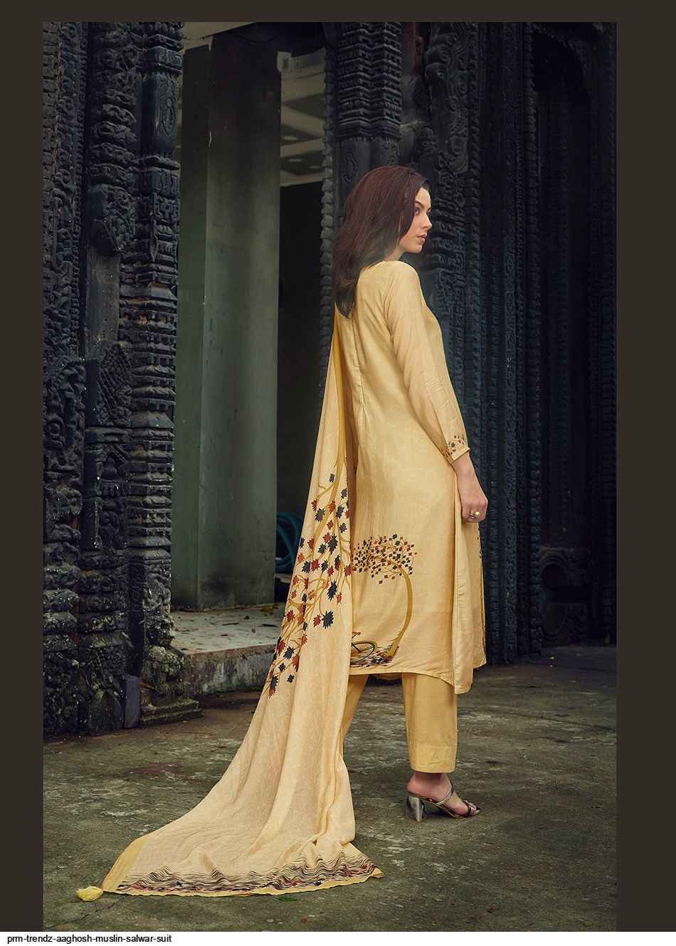 PRM TRENDZ AAGHOSH MUSLIN SALWAR SUITS CATALOGUE WITH PRICE ( 6 pcs catalog )