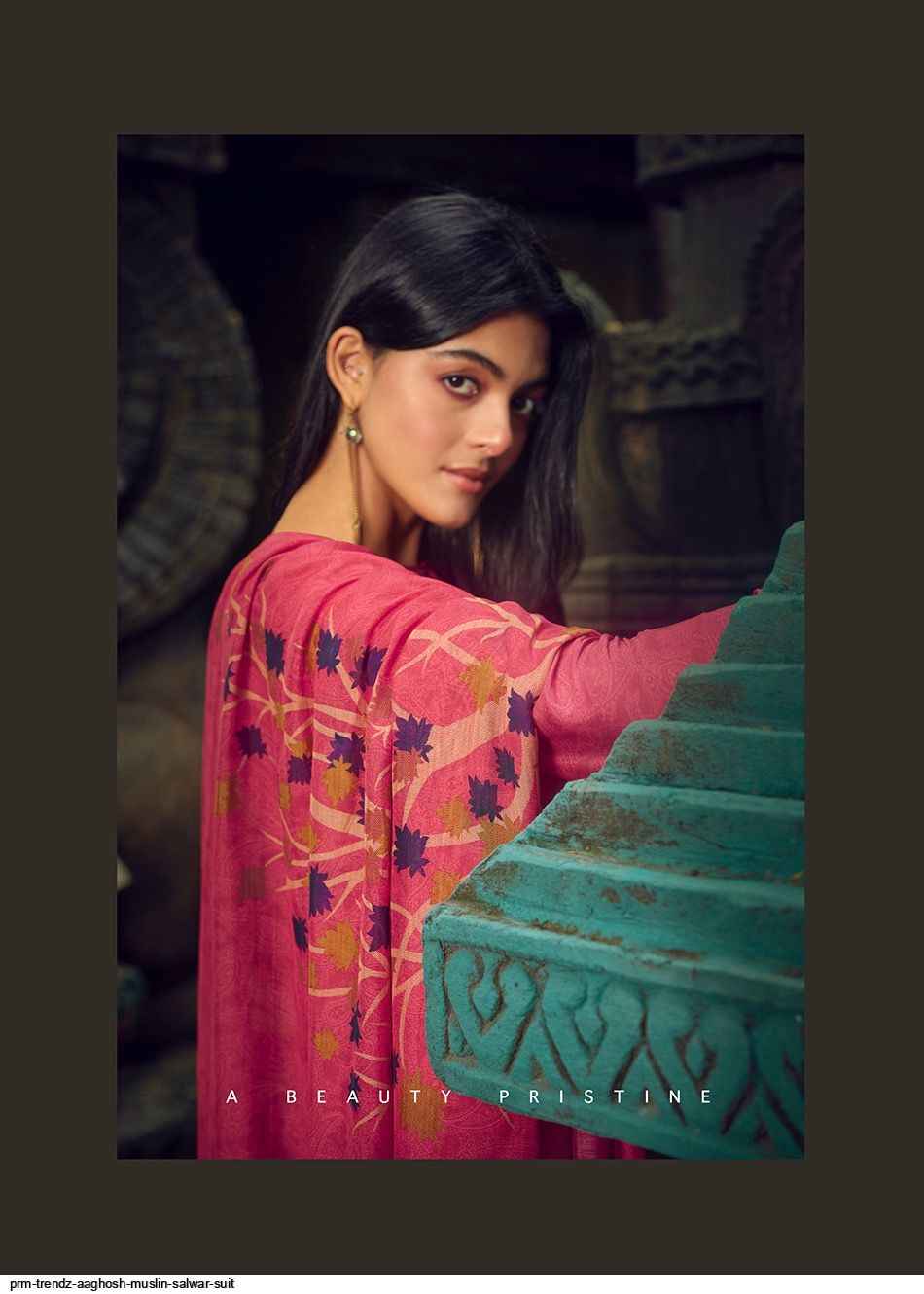 PRM TRENDZ AAGHOSH MUSLIN SALWAR SUITS CATALOGUE WITH PRICE ( 6 pcs catalog )