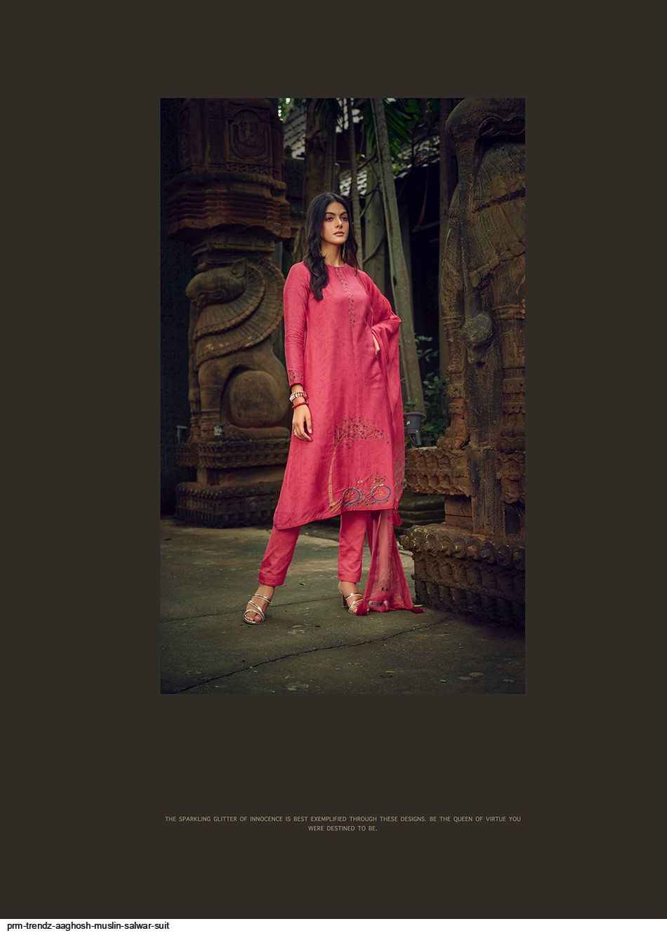 PRM TRENDZ AAGHOSH MUSLIN SALWAR SUITS CATALOGUE WITH PRICE ( 6 pcs catalog )