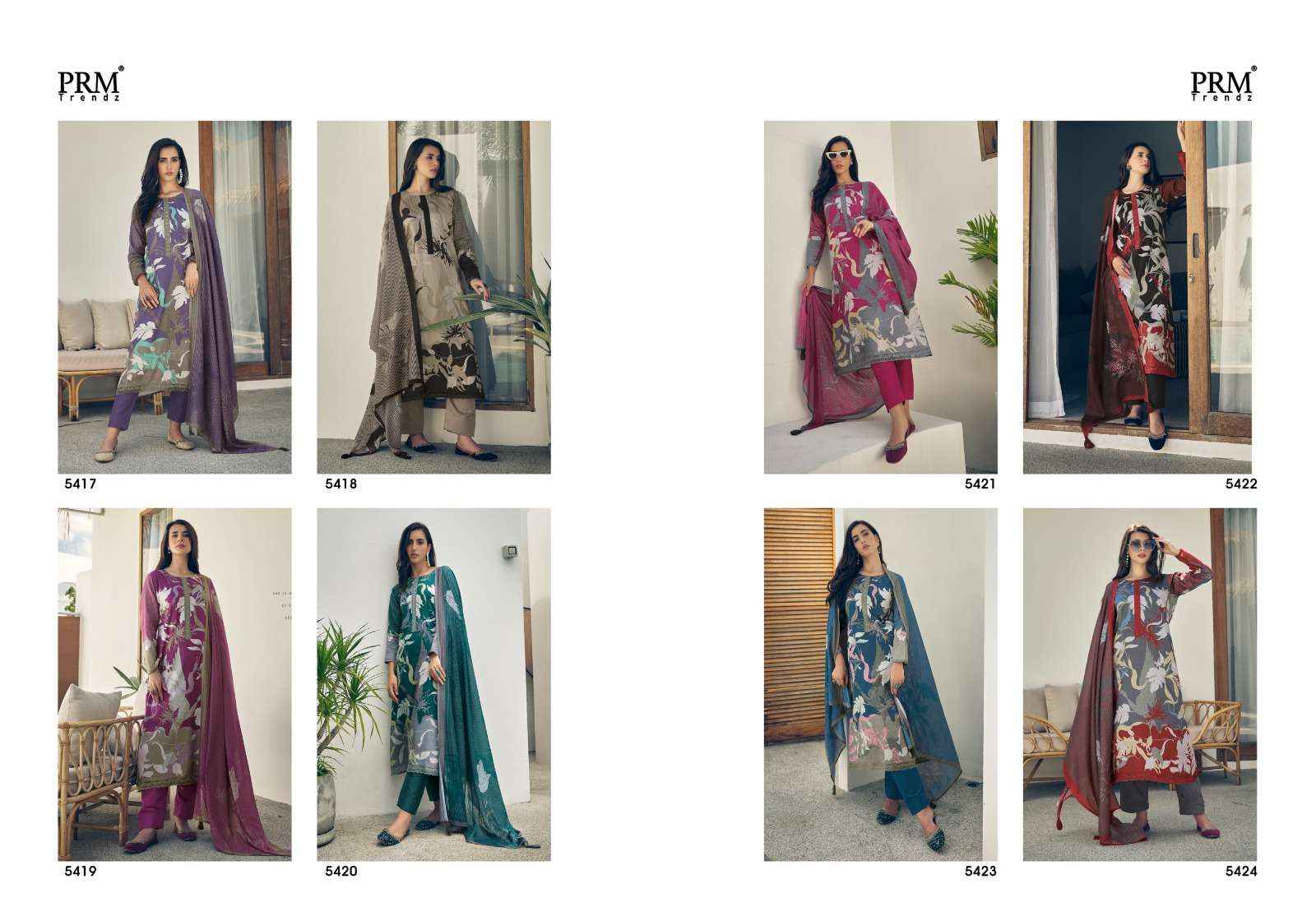 PRM TRENDZ SEREIN COTTON SALWAR KAMEEZ ( 8 PCS CATALOG )