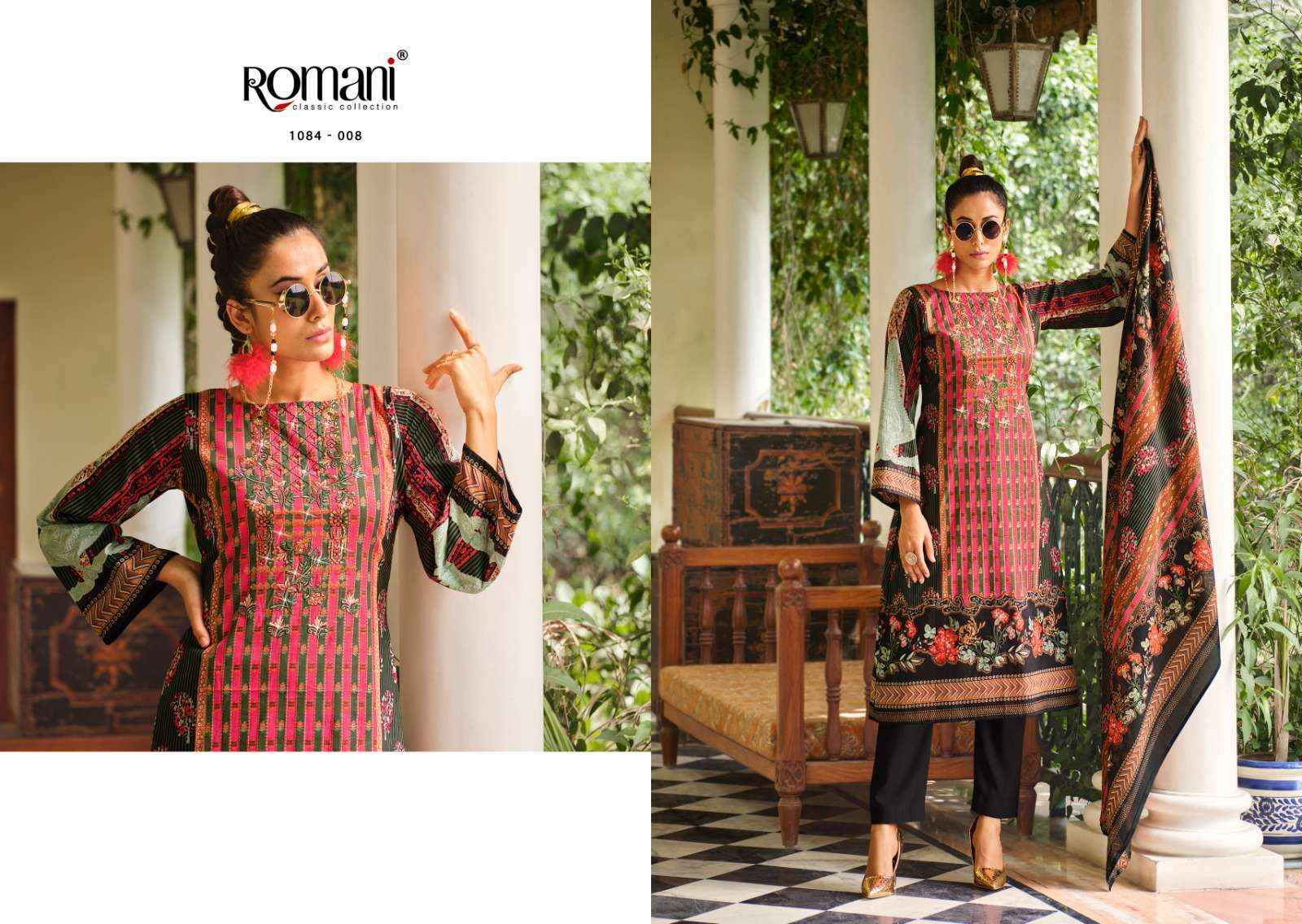 ROMANI AARZU COTTON UNSTITCHED PAKISTANI DRESS MATERIAL ( 10 PCS CATALOG )