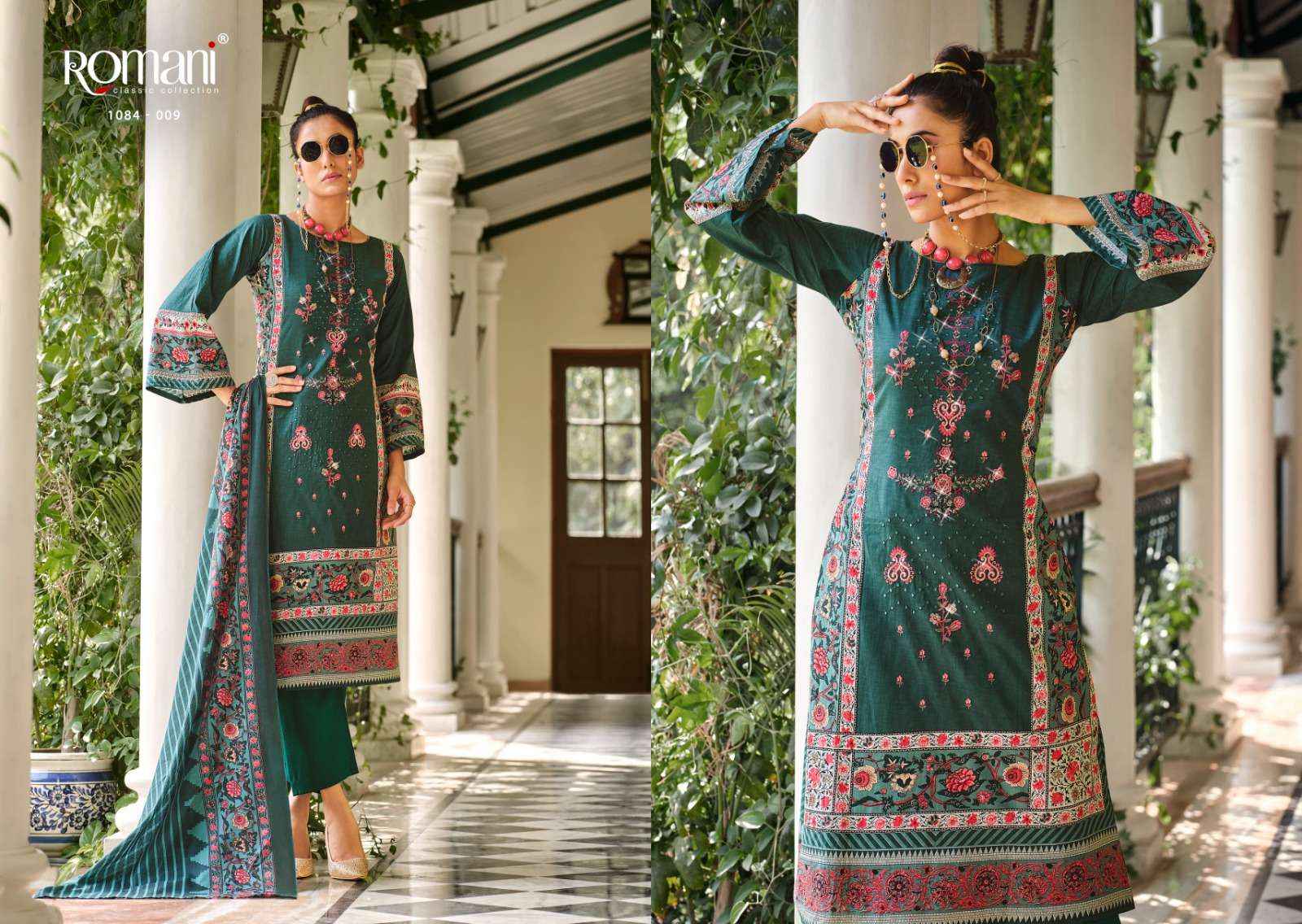 ROMANI AARZU COTTON UNSTITCHED PAKISTANI DRESS MATERIAL ( 10 PCS CATALOG )