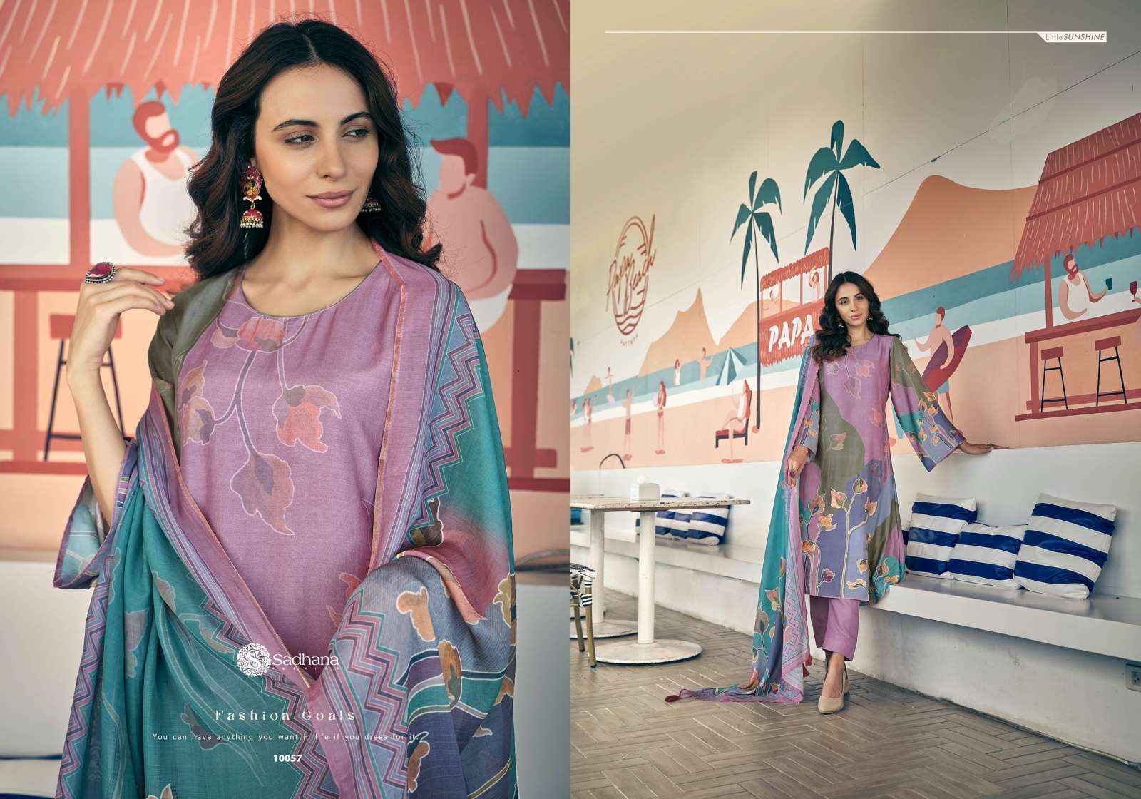 SADHANA FASHION ANAHAT MUSLIN SALWAR KAMEEZ AT WHOLESALE PRICE ( 8 PCS CATALOG )