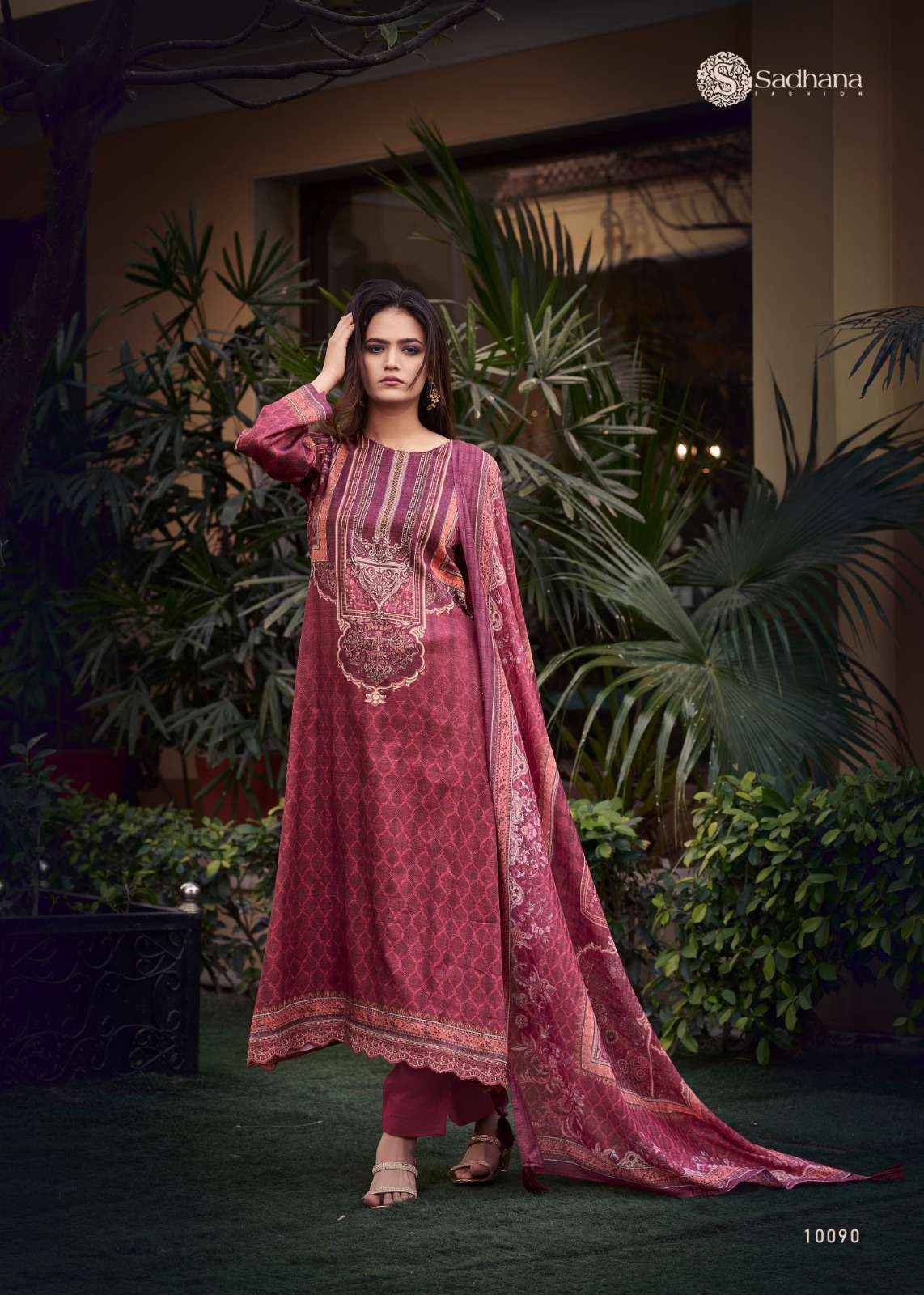 SADHANA FASHION LYNIA JAM COTTON FANCY WORK SUITS ( 6 PCS CATALOG )