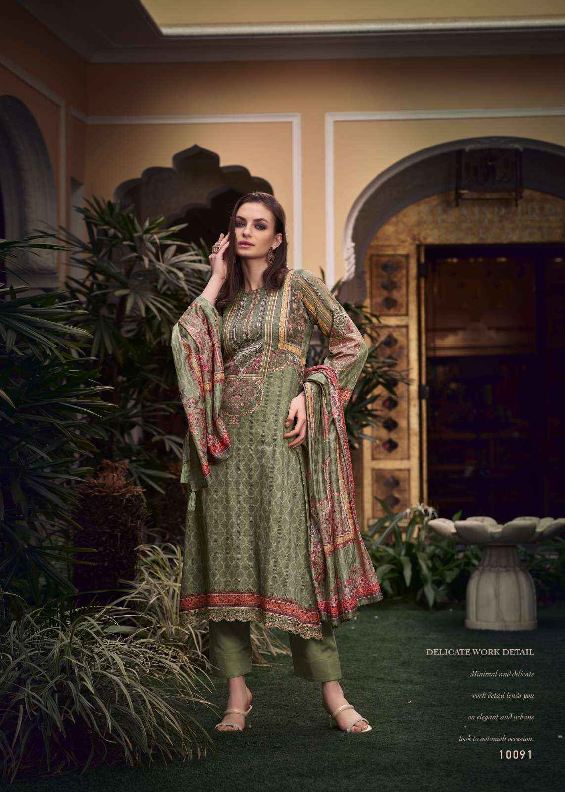 SADHANA FASHION LYNIA JAM COTTON FANCY WORK SUITS ( 6 PCS CATALOG )