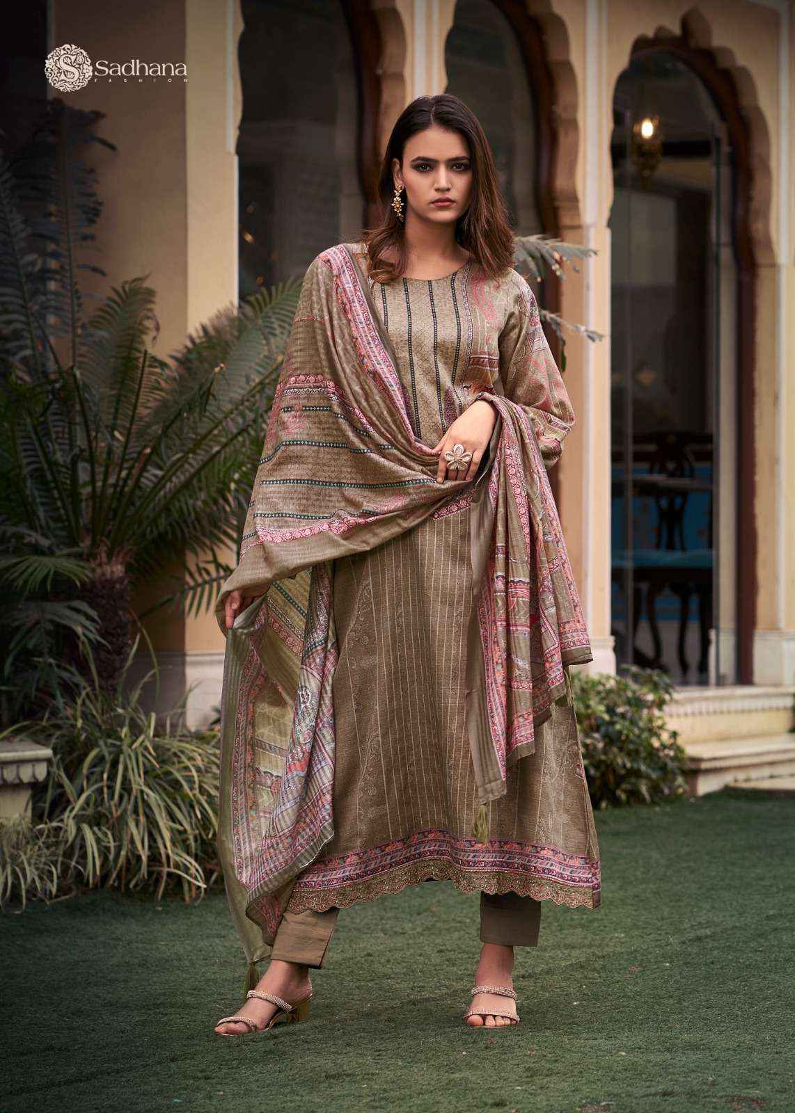 SADHANA FASHION LYNIA JAM COTTON FANCY WORK SUITS ( 6 PCS CATALOG )