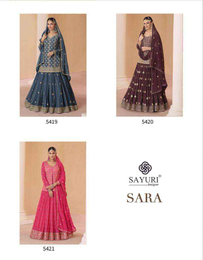 SAYURI DESIGNER SARA WEDDING WEAR DRESS ( 3 PCS CATALOG )