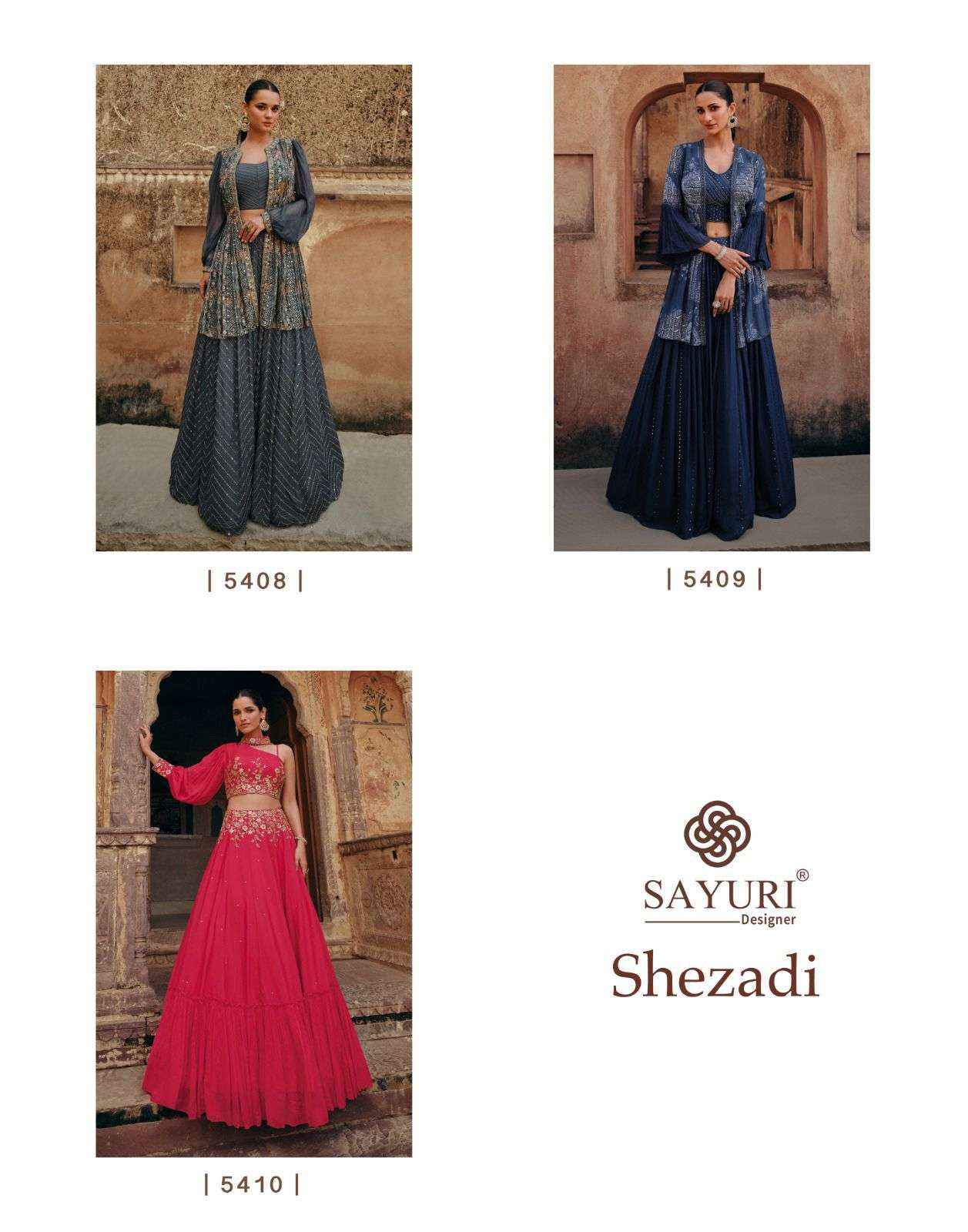 SAYURI DESIGNER SHEHZADI HEAVY DESIGNER PARTY WEAR SUITS ( 3 PCS SET )