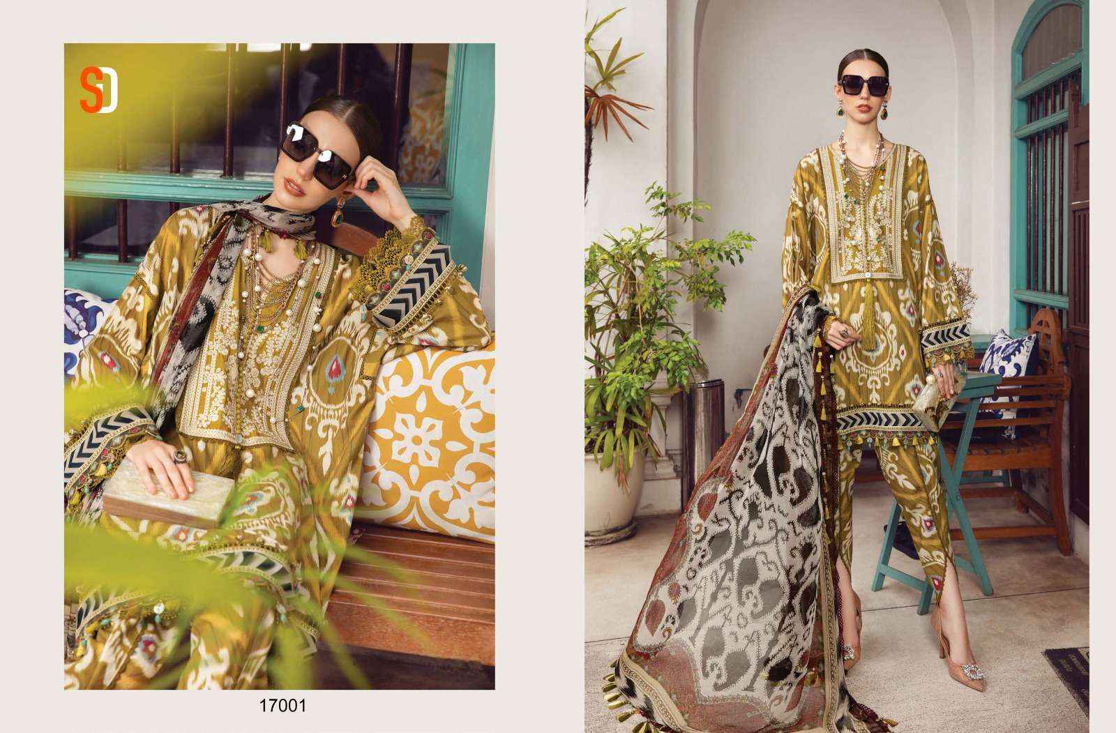 SHARADDHA DESIGNER BLISS VOL-4 LAWN COTTON SALWAR KAMEEZ ( 3 PCS CATALOG )