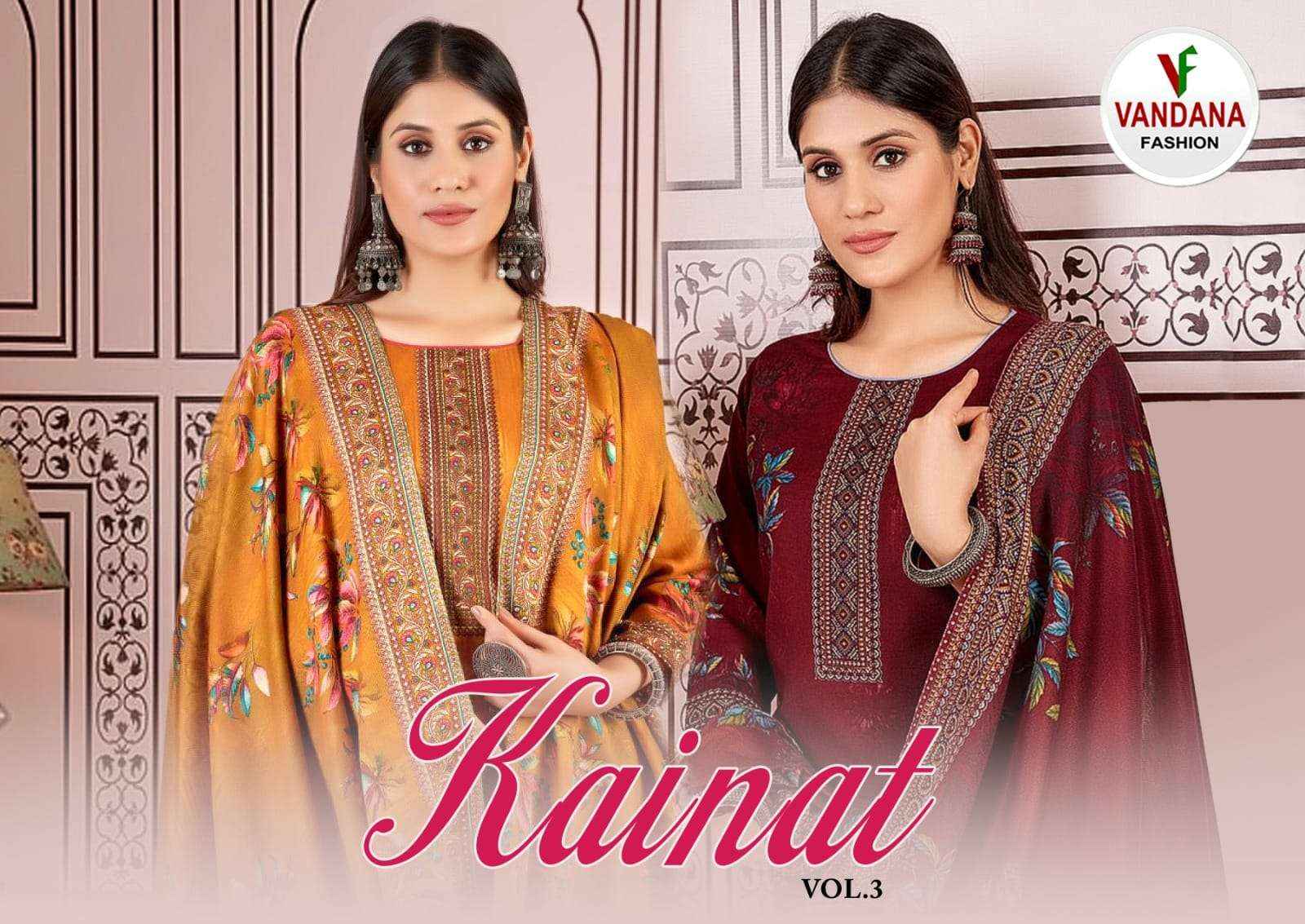 VANDANA FASHION KAINAT VOL 3 COTTON DRESS MATERIAL